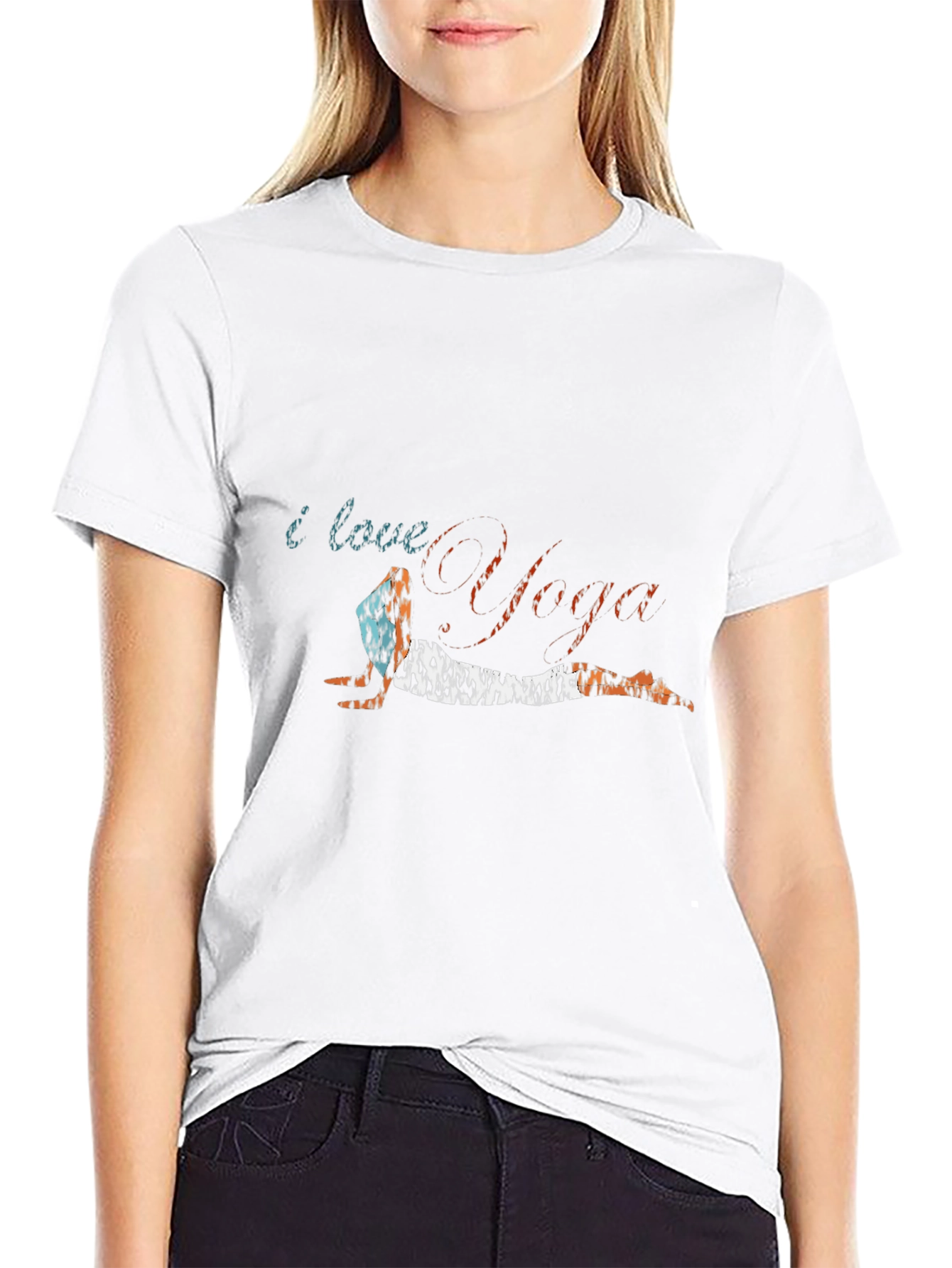 I Love Yoga Graphic T-Shirt