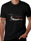 I Love Yoga Graphic T-Shirt