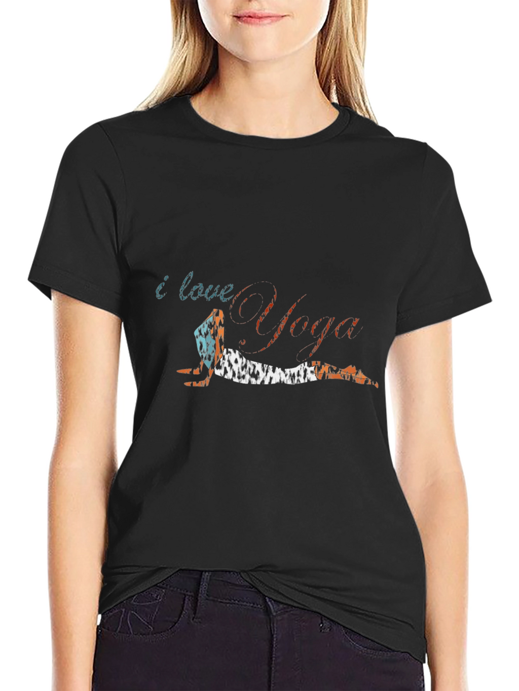 I Love Yoga Graphic T-Shirt