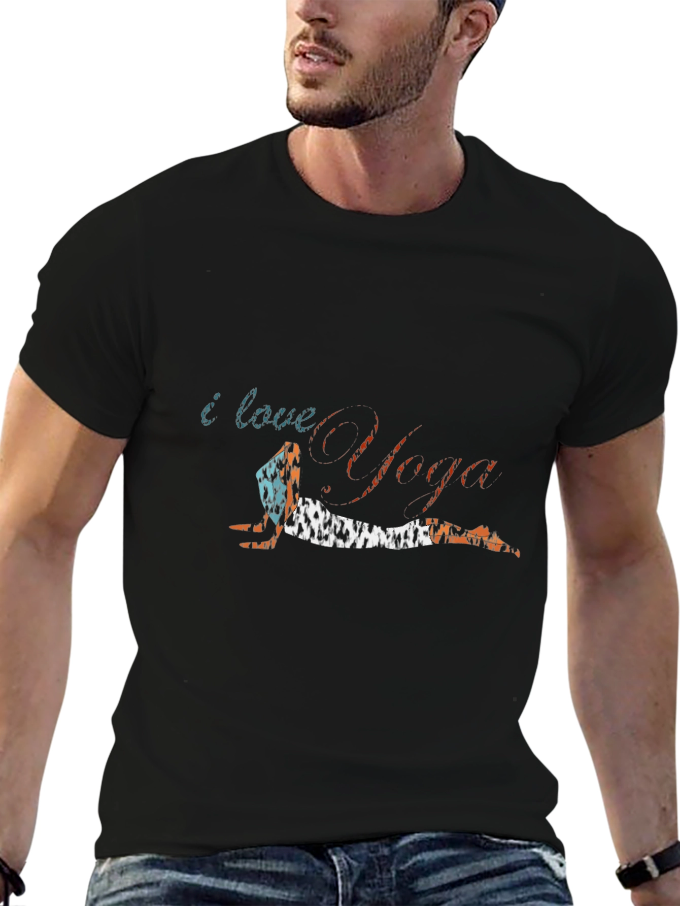 I Love Yoga Graphic T-Shirt