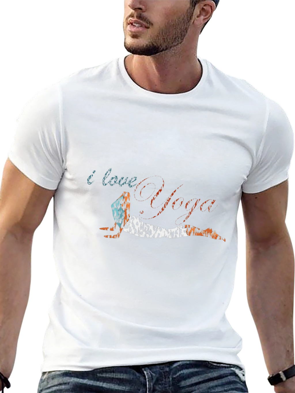 I Love Yoga Graphic T-Shirt