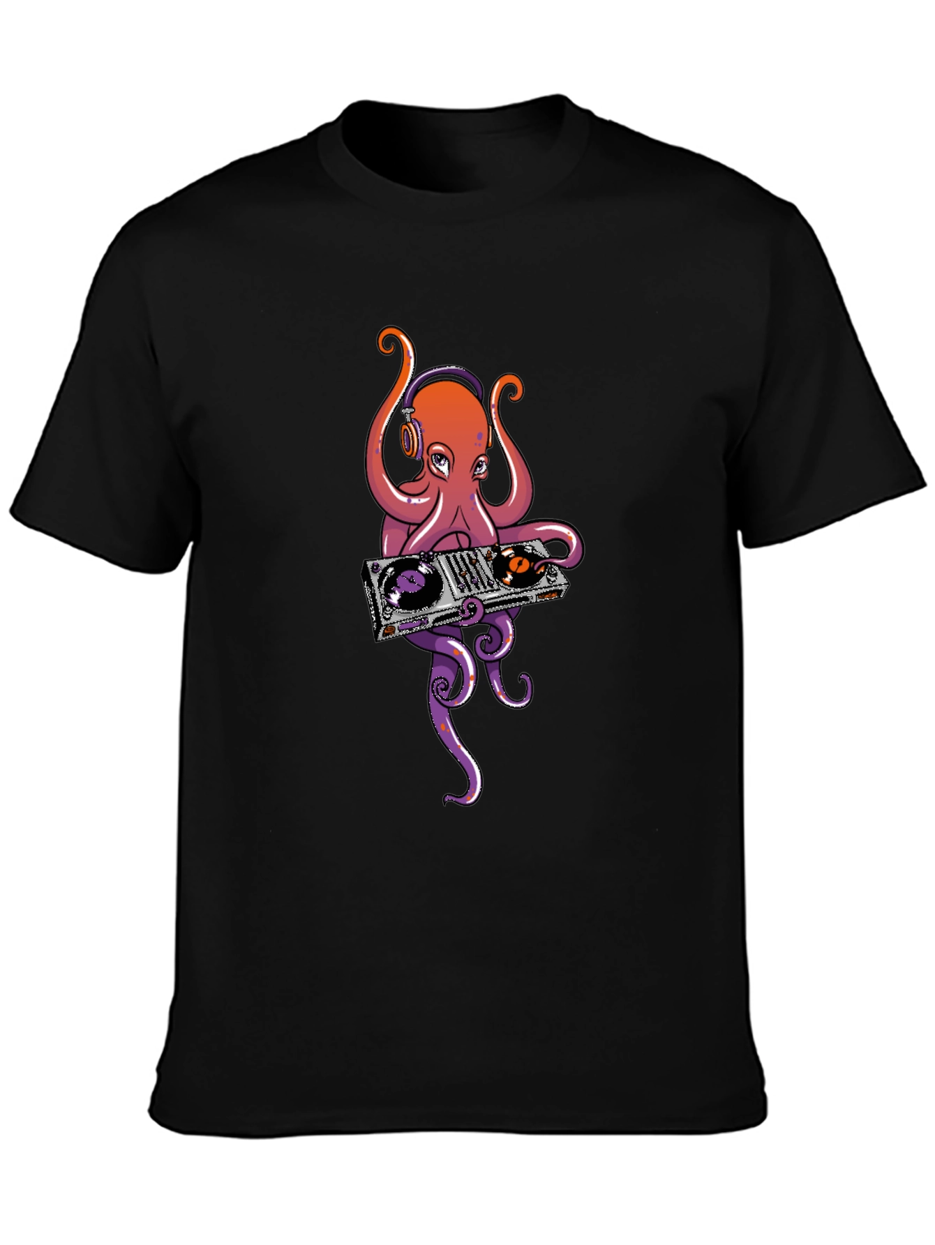 DJ Octopus Graphic T-Shirt - Cool Music Lover Tee