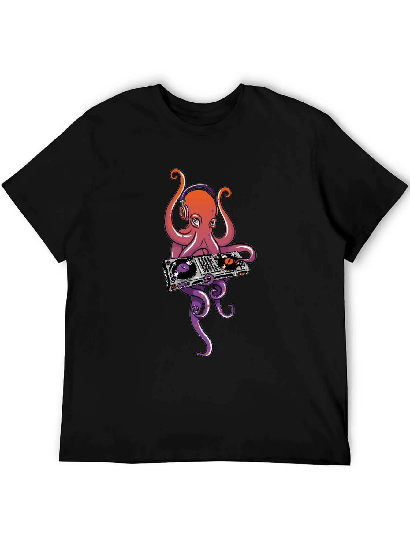 DJ Octopus Graphic T-Shirt - Cool Music Lover Tee