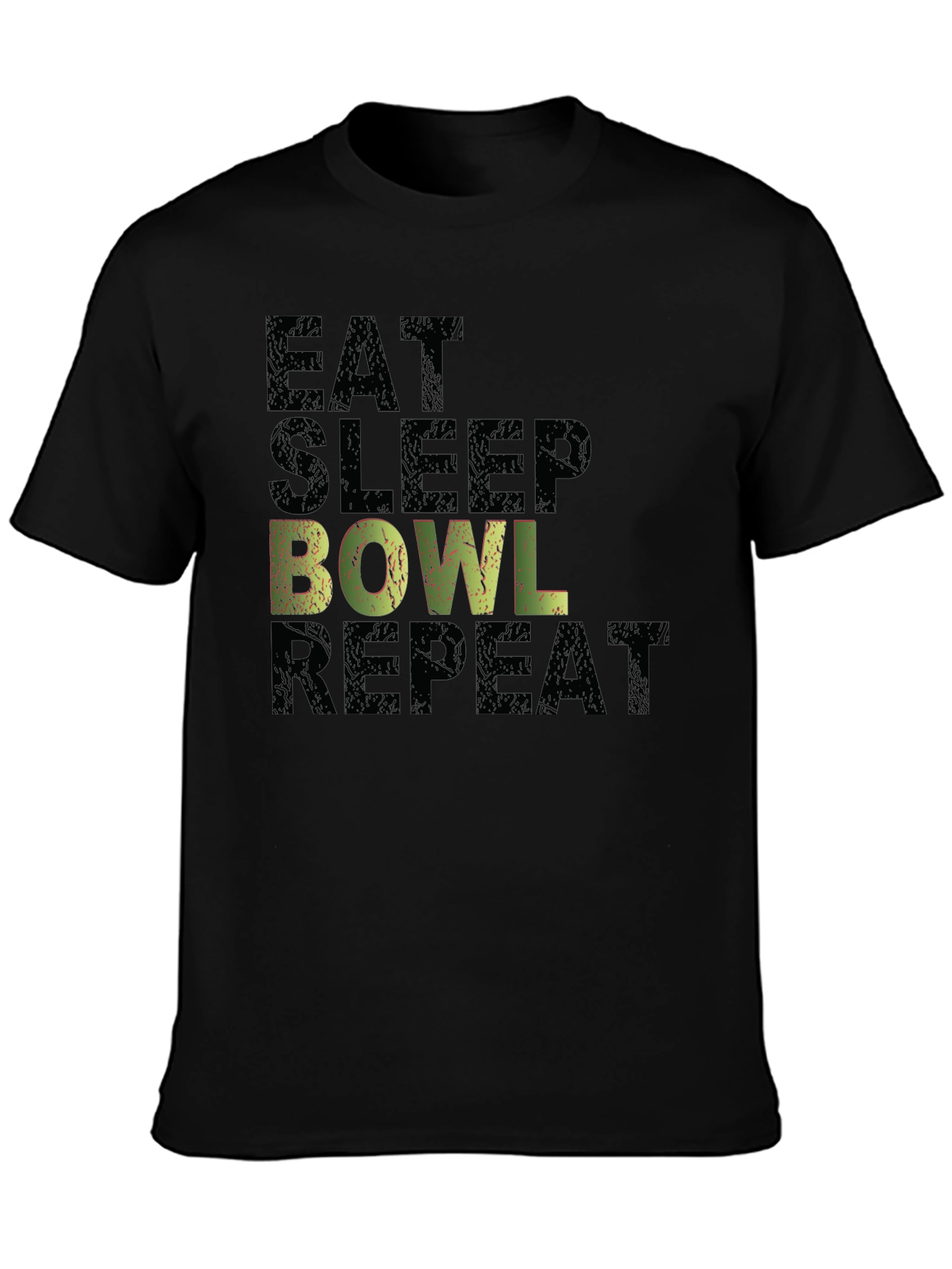 Eat Sleep Bowl Repeat Graphic T-Shirt