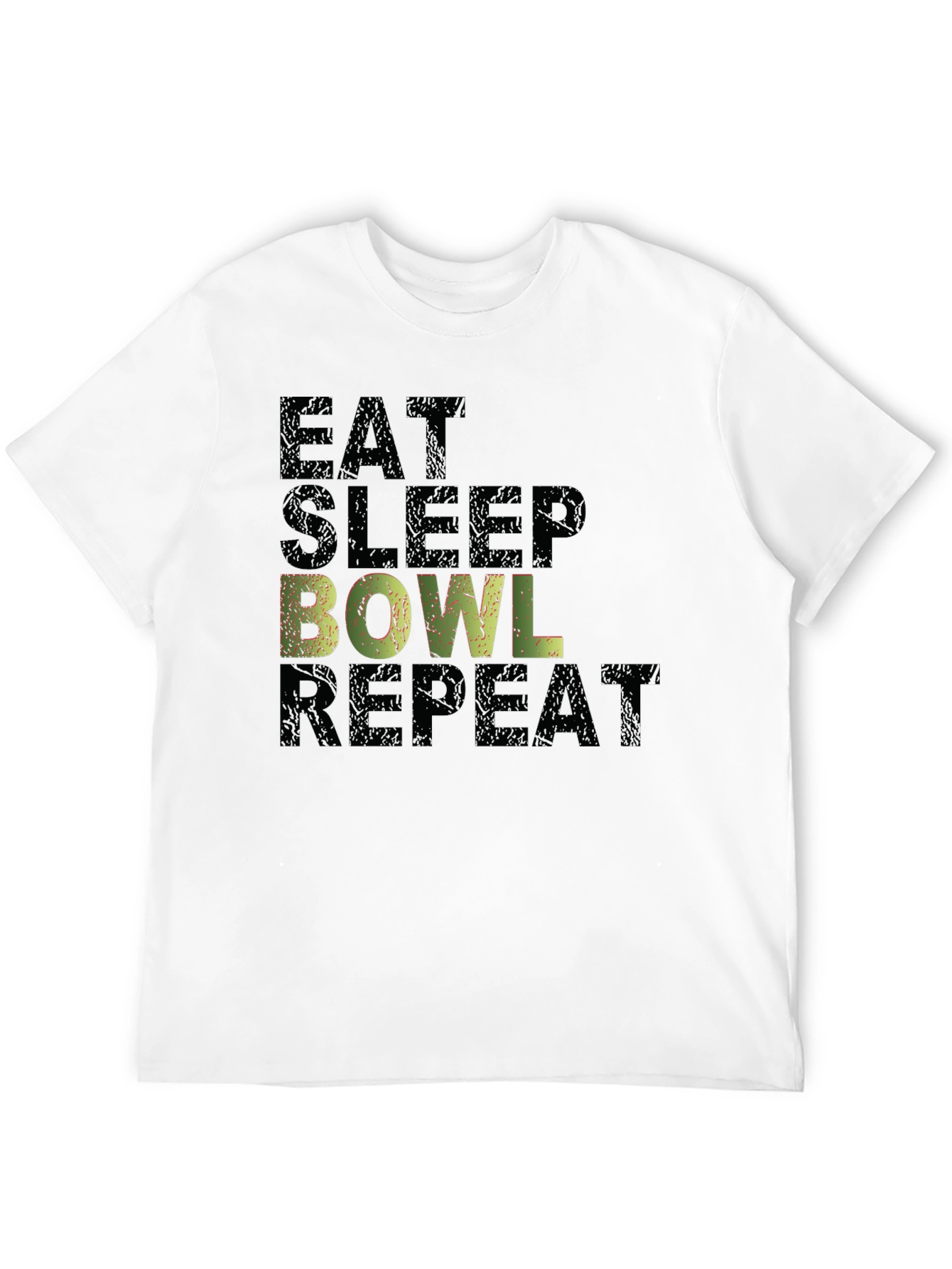 Eat Sleep Bowl Repeat Graphic T-Shirt
