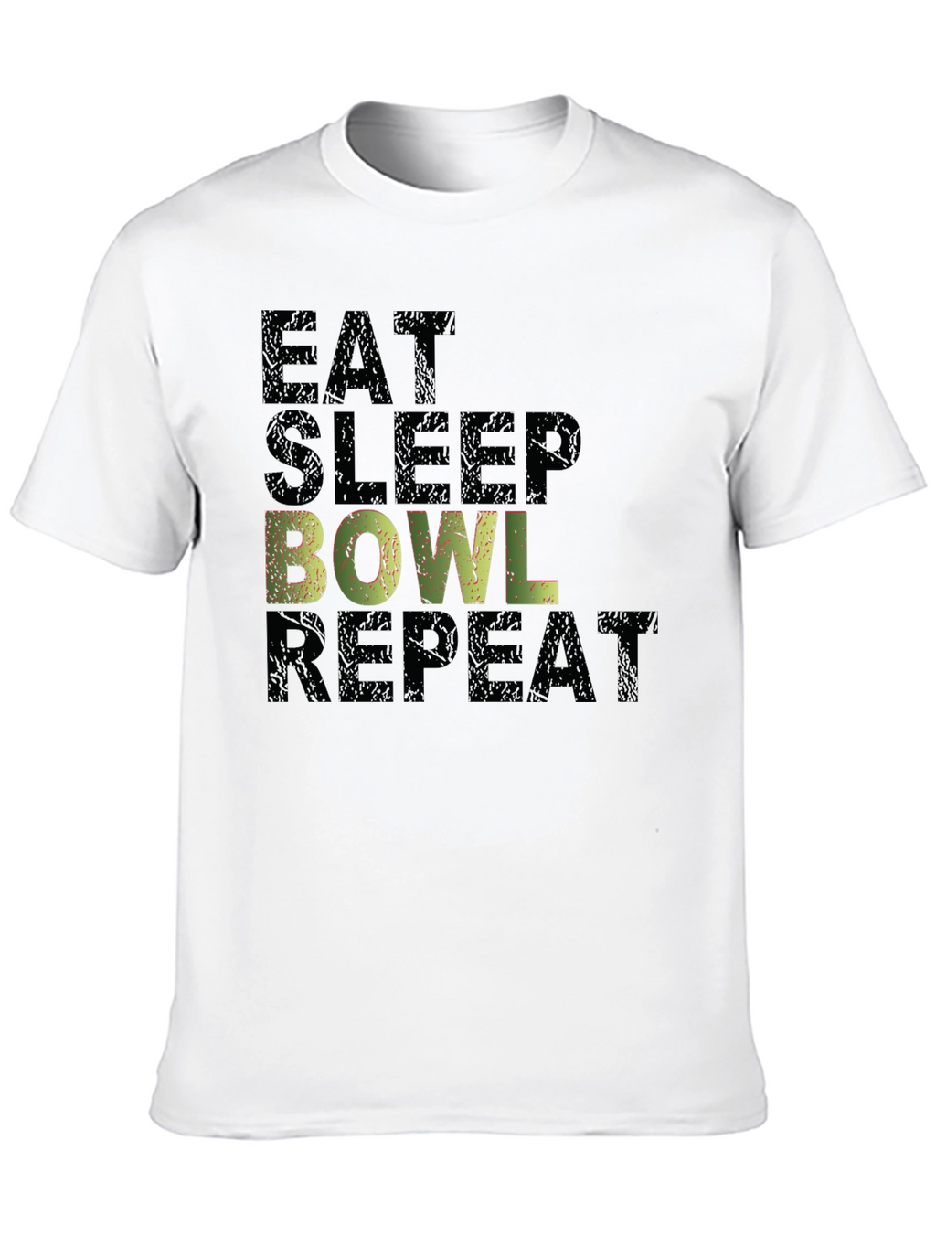 Eat Sleep Bowl Repeat Graphic T-Shirt