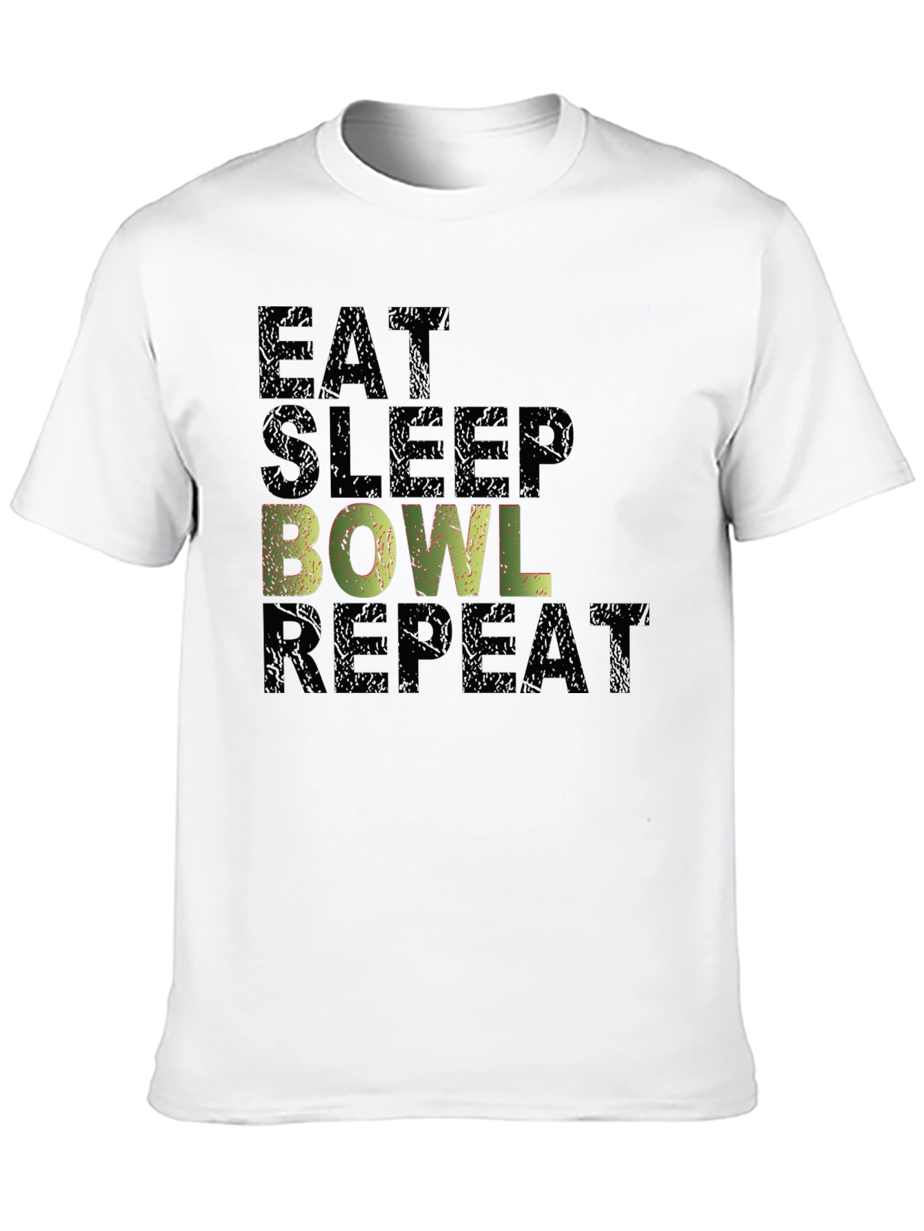 Eat Sleep Bowl Repeat Graphic T-Shirt