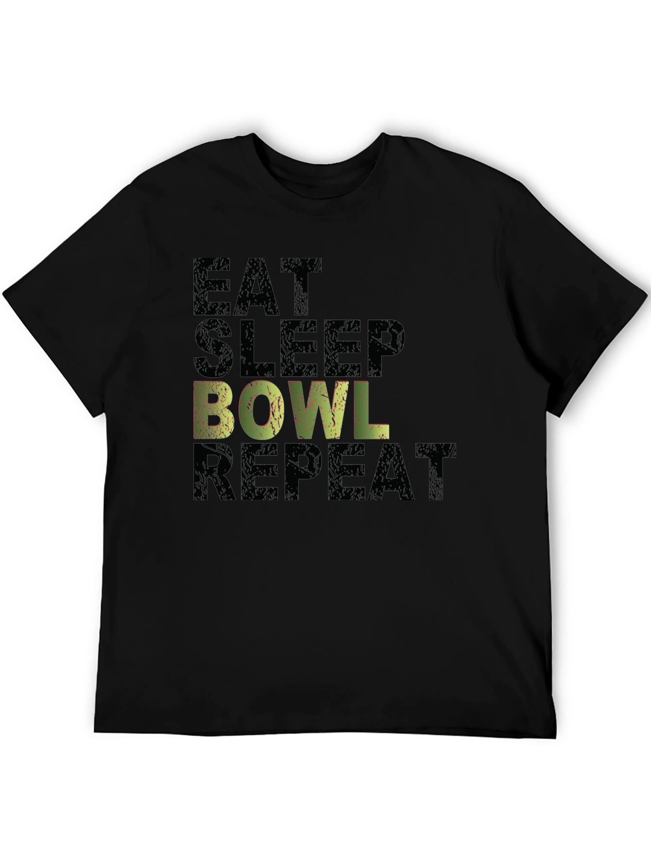 Eat Sleep Bowl Repeat Graphic T-Shirt