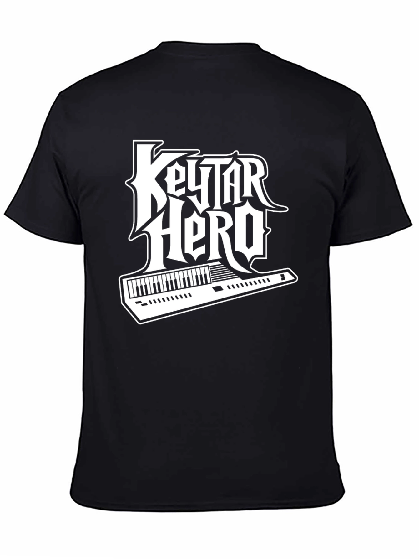 Keytar Hero Black T-Shirt - Music Lover Tee