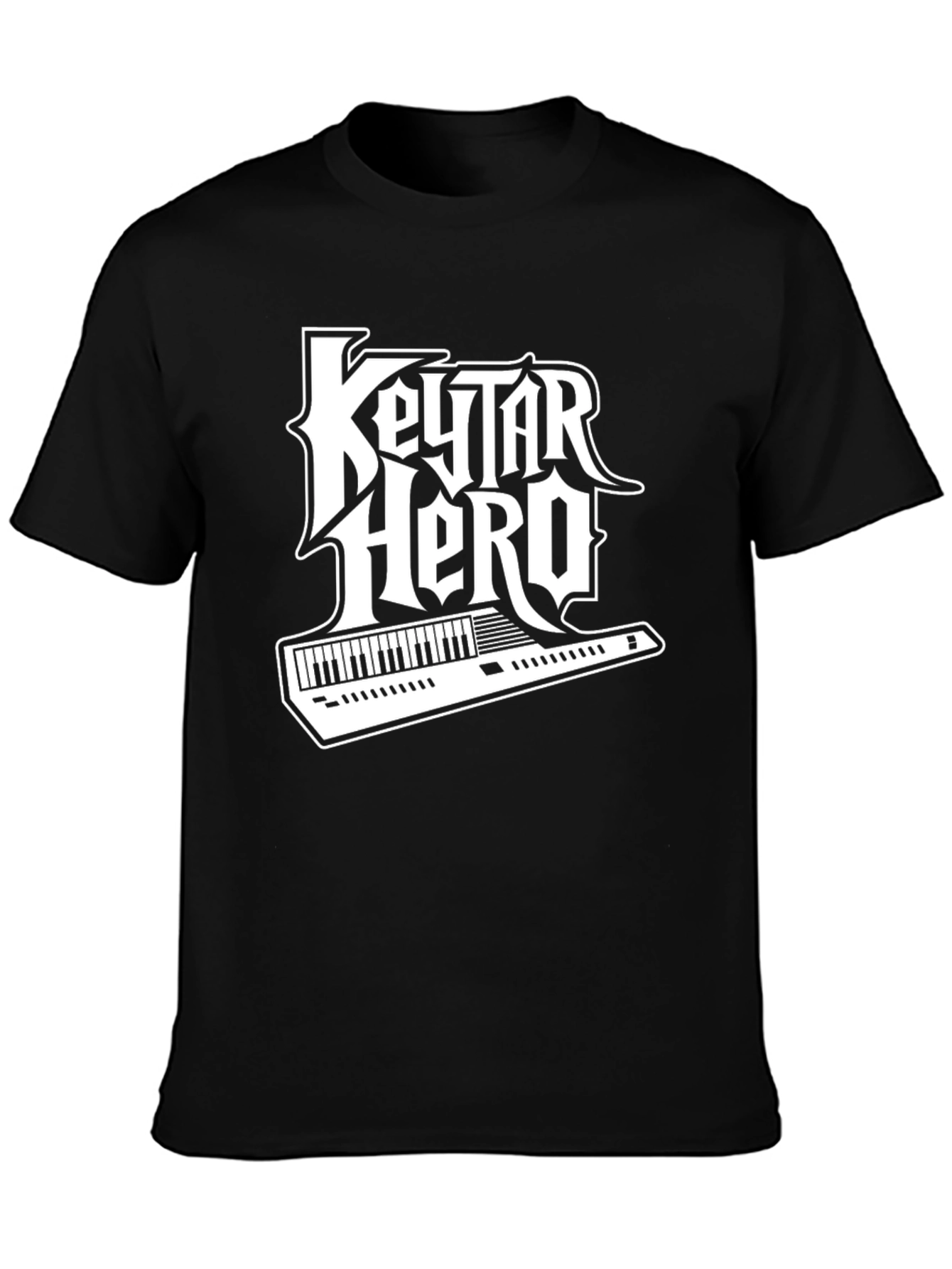 Keytar Hero Black T-Shirt - Music Lover Tee