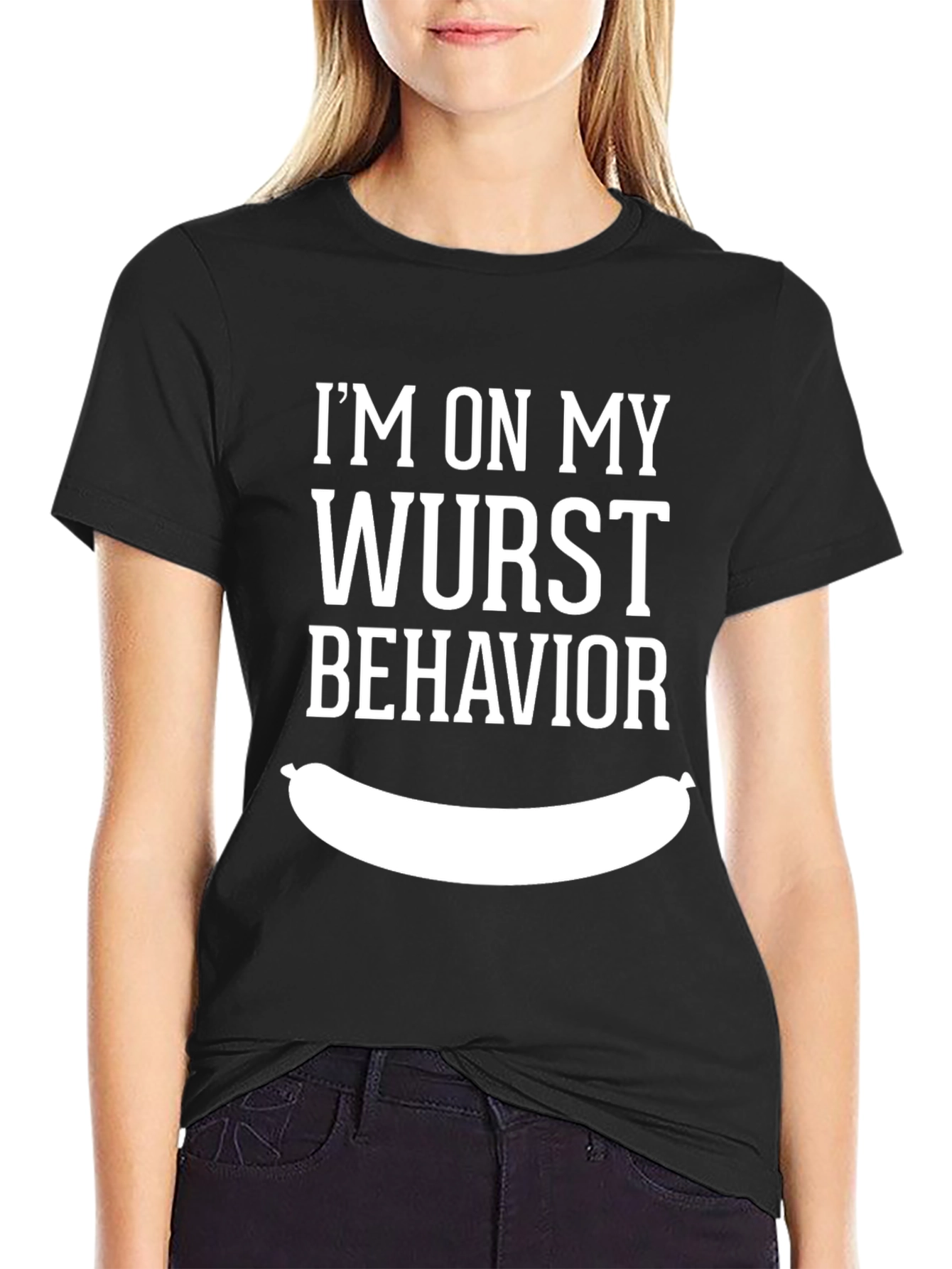 Im On My Wurst Behavior T-Shirt Funny Graphic Tee