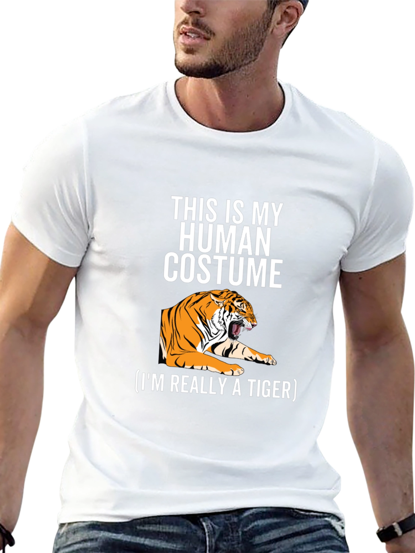 Human Costume Tiger T-Shirt