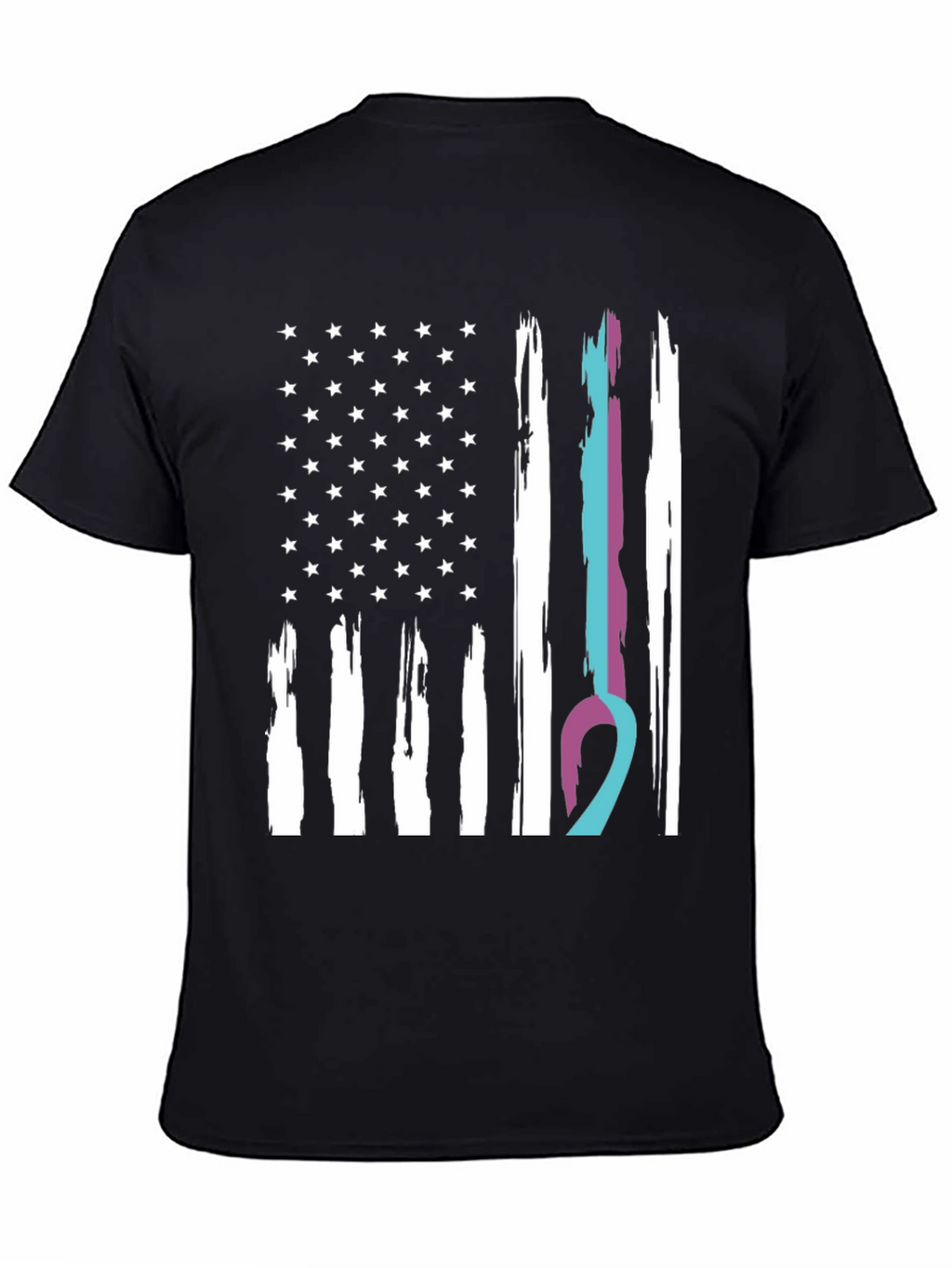American Flag Ribbon Support T-Shirt