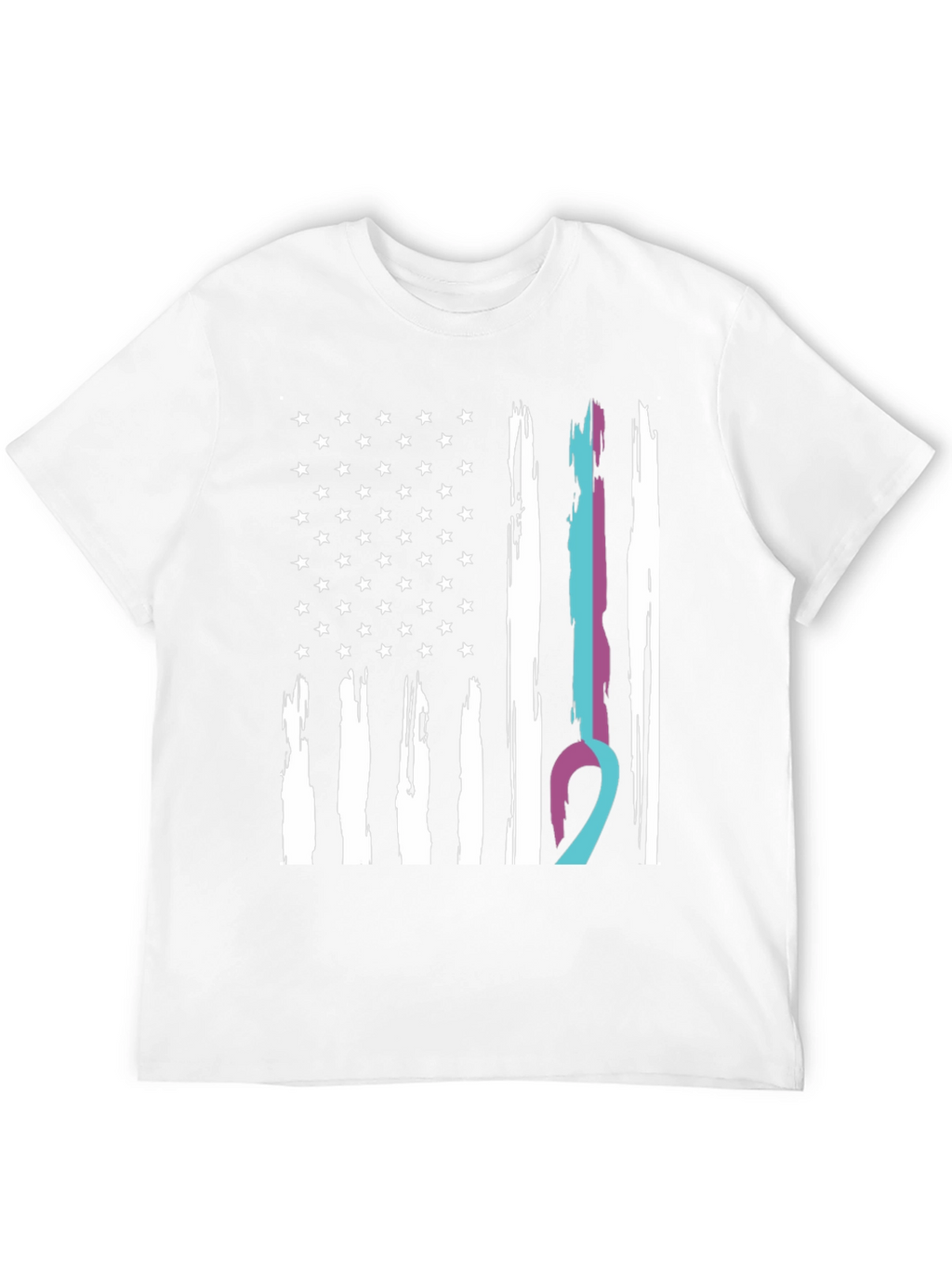 American Flag Ribbon Support T-Shirt