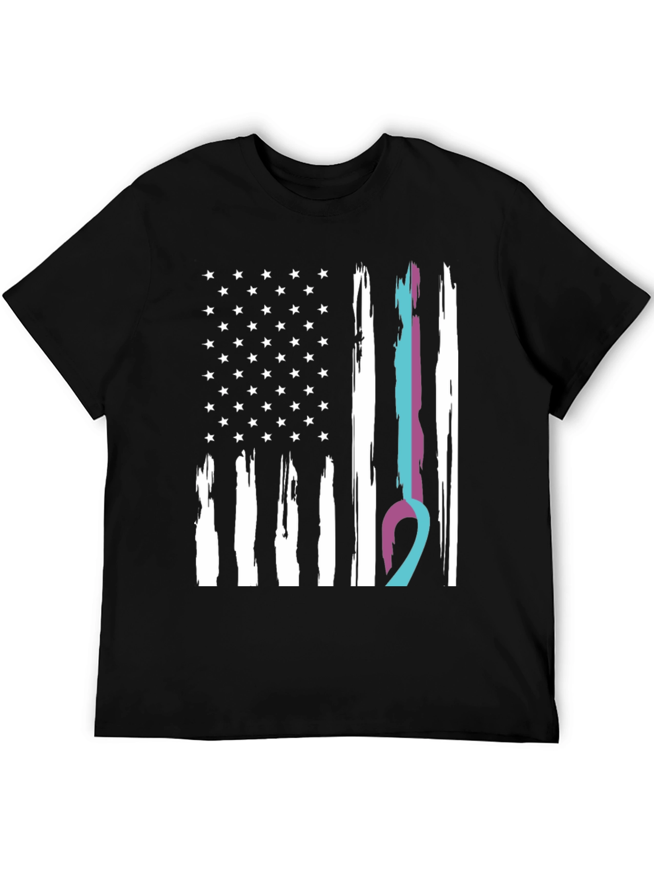 American Flag Ribbon Support T-Shirt