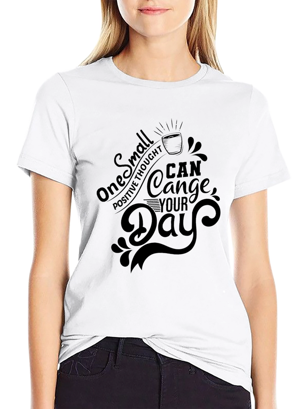 Inspirational Quote Graphic Black T-Shirt