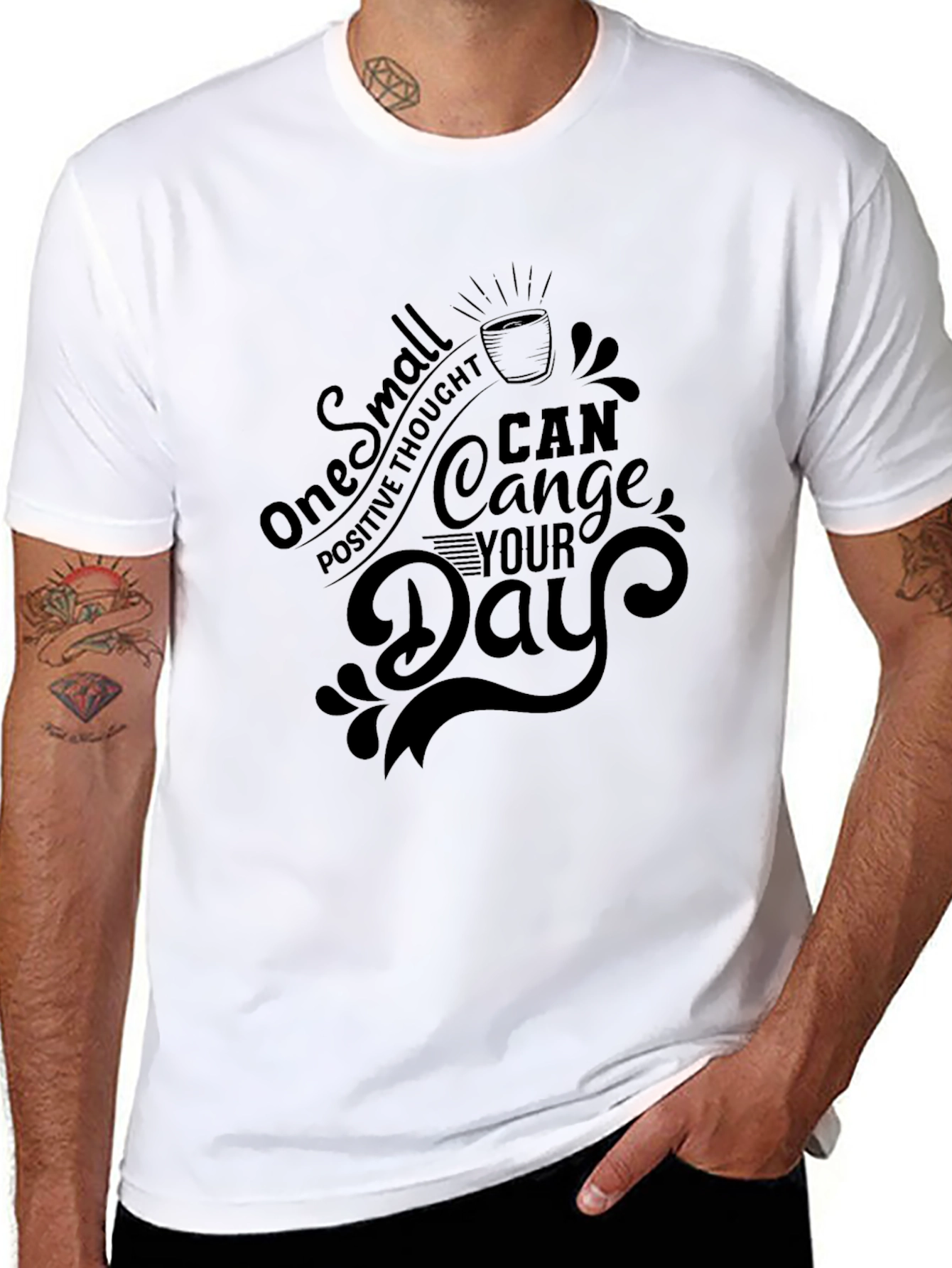 Inspirational Quote Graphic Black T-Shirt