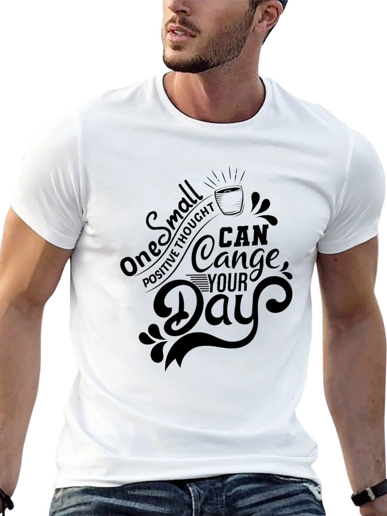 Inspirational Quote Graphic Black T-Shirt