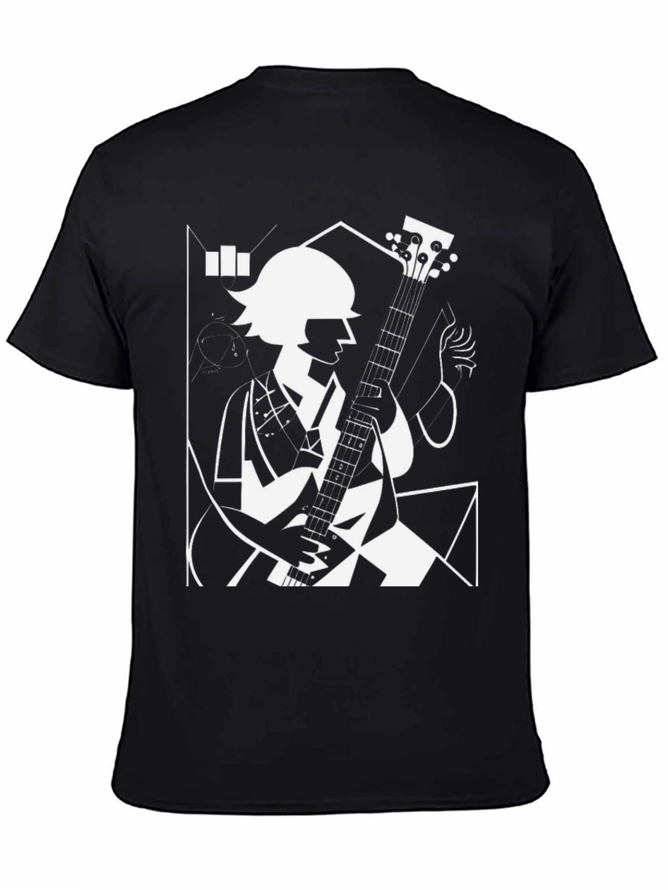 Abstract Guitarist Graphic Tee