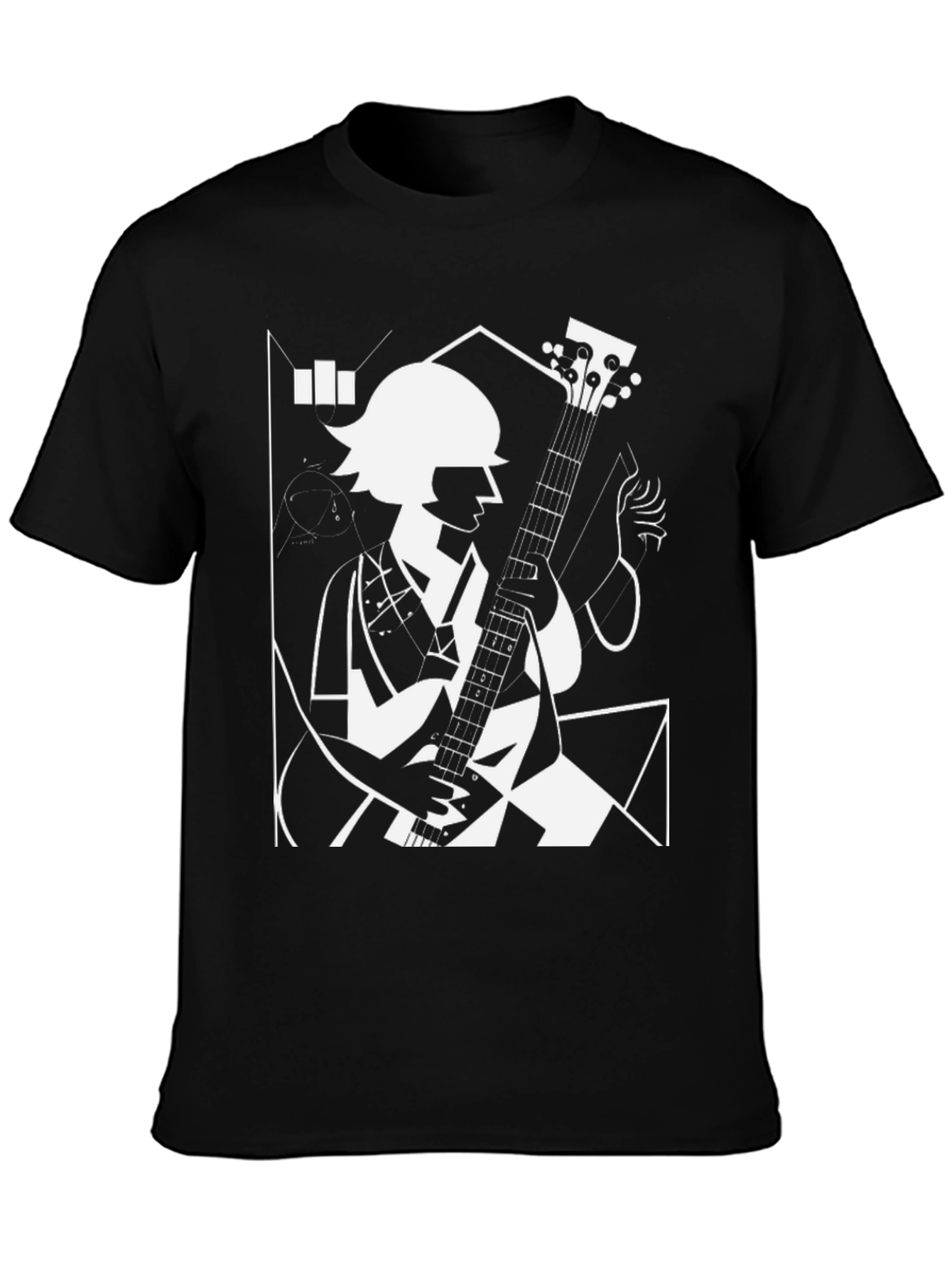 Abstract Guitarist Graphic Tee