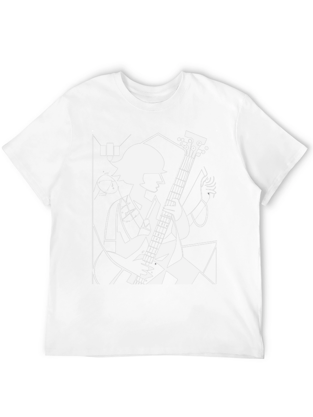 Abstract Guitarist Graphic Tee