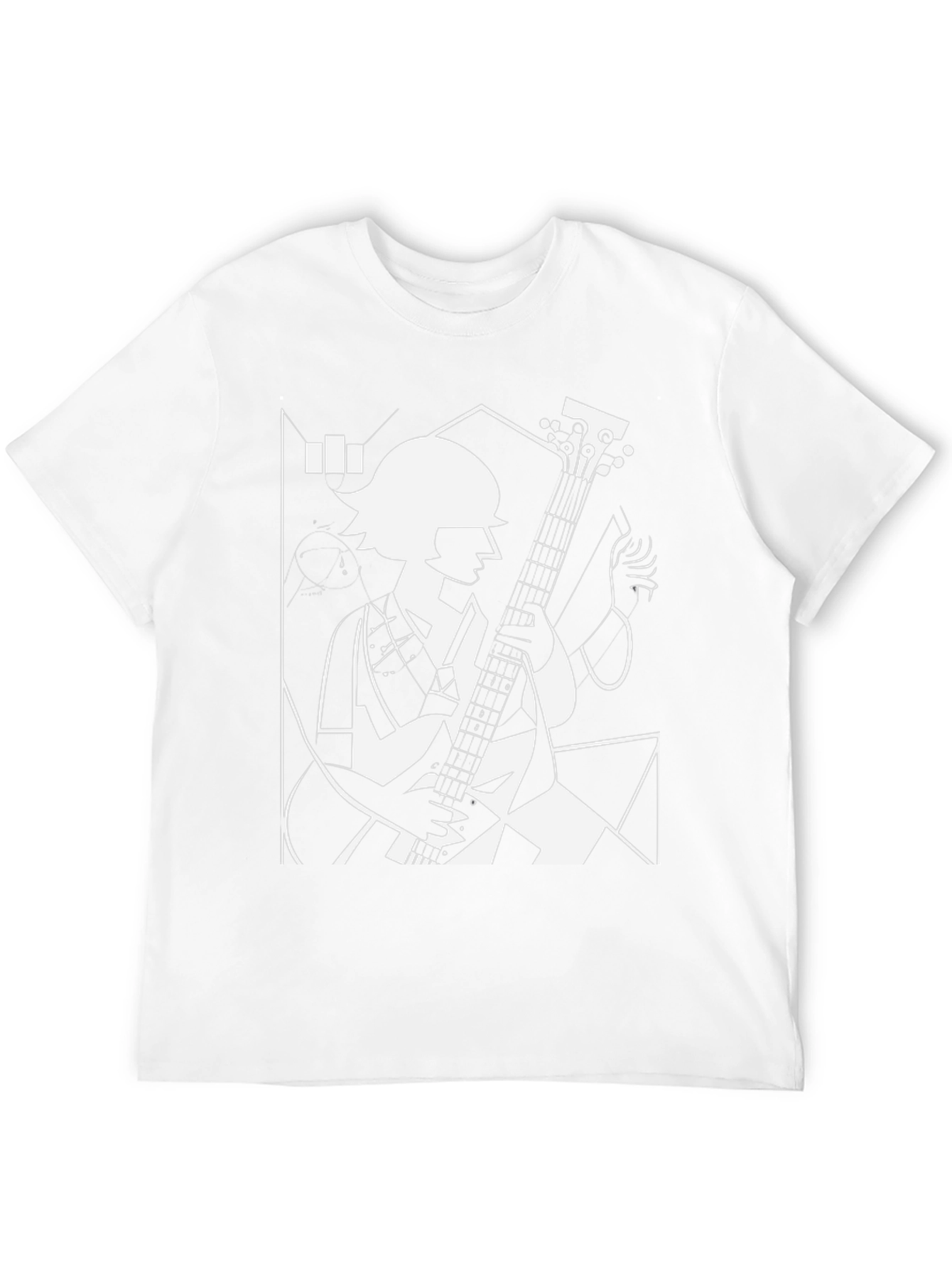 Abstract Guitarist Graphic Tee