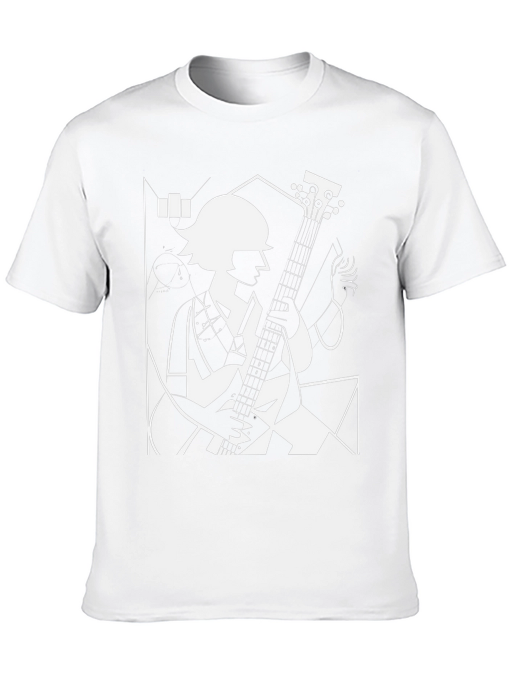 Abstract Guitarist Graphic Tee
