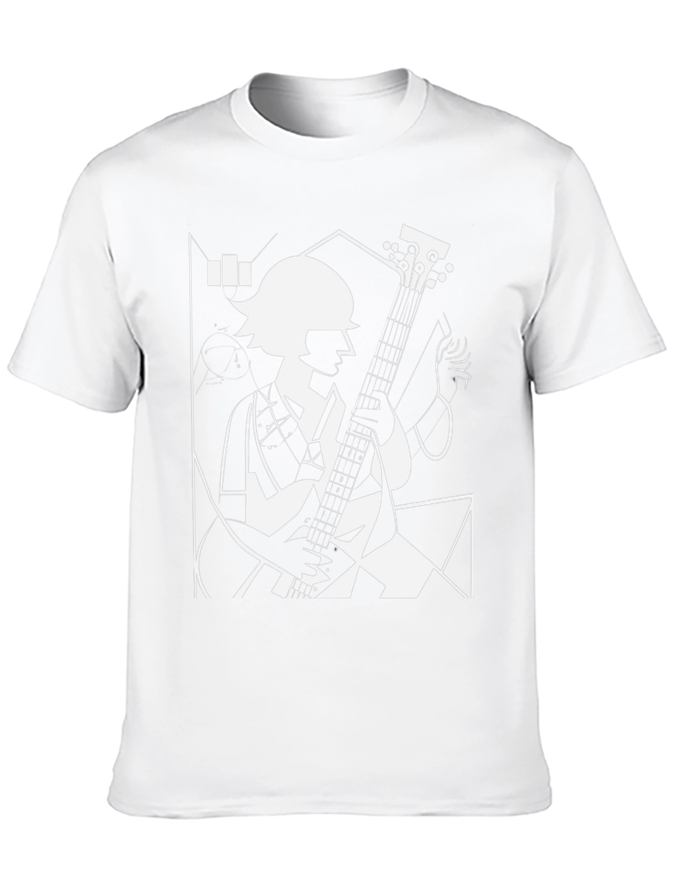 Abstract Guitarist Graphic Tee