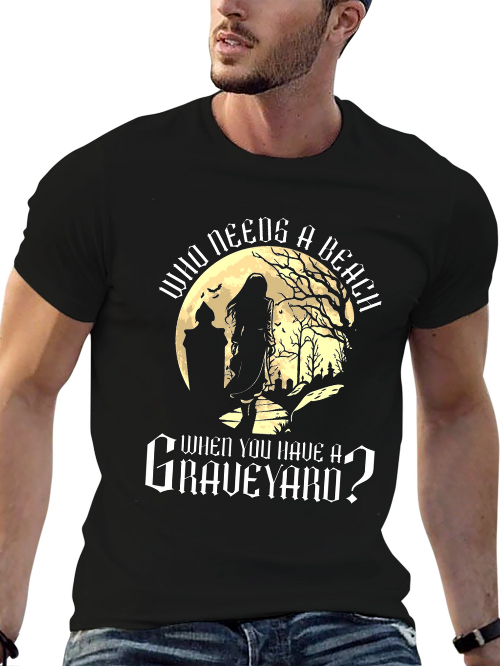 Graveyard T-Shirt: Who Needs a Beach?