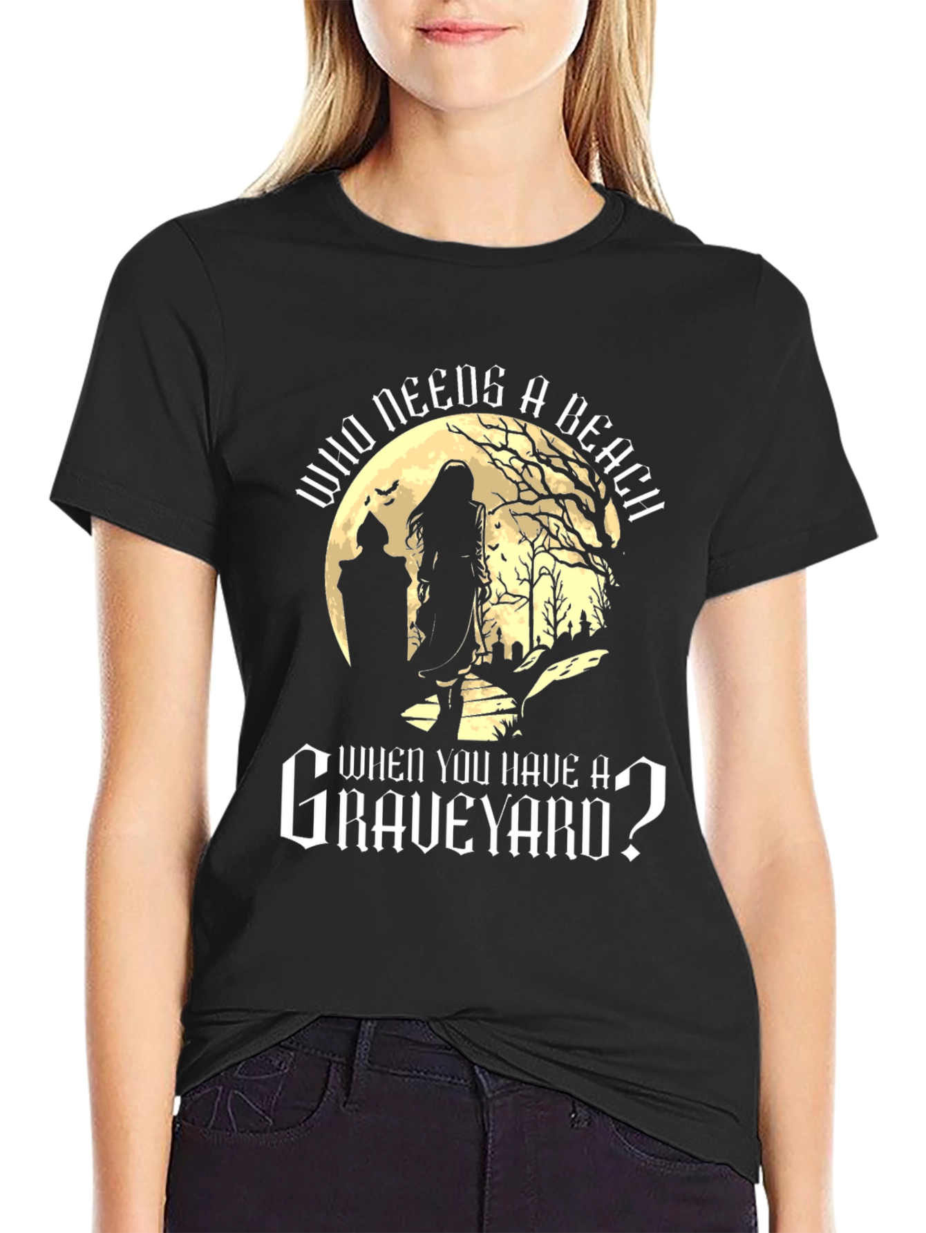 Graveyard T-Shirt: Who Needs a Beach?