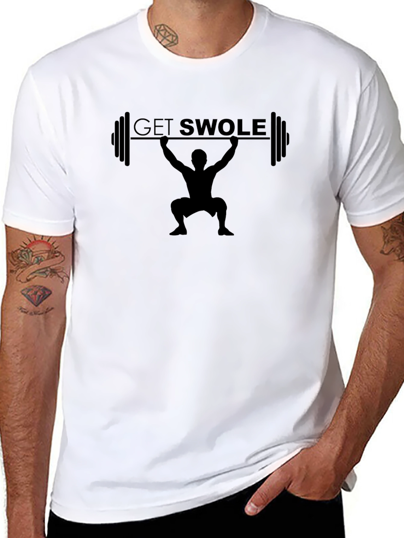 Get Swolle Weightlifting Graphic T-Shirt