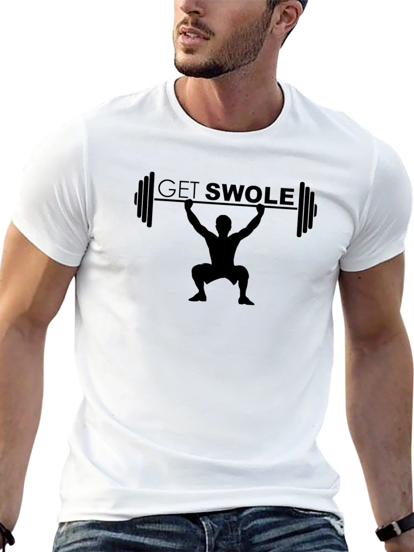 Get Swolle Weightlifting Graphic T-Shirt