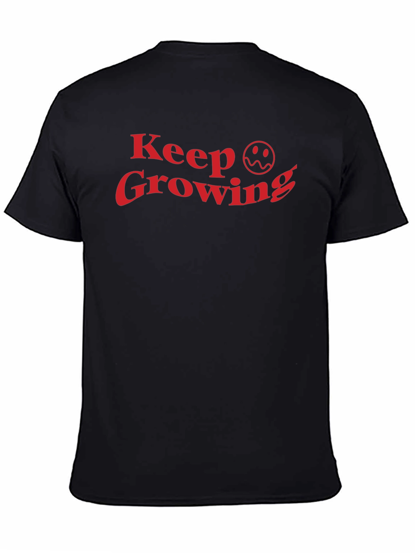 Keep Growing Black T-Shirt - Funny Graphic Tee