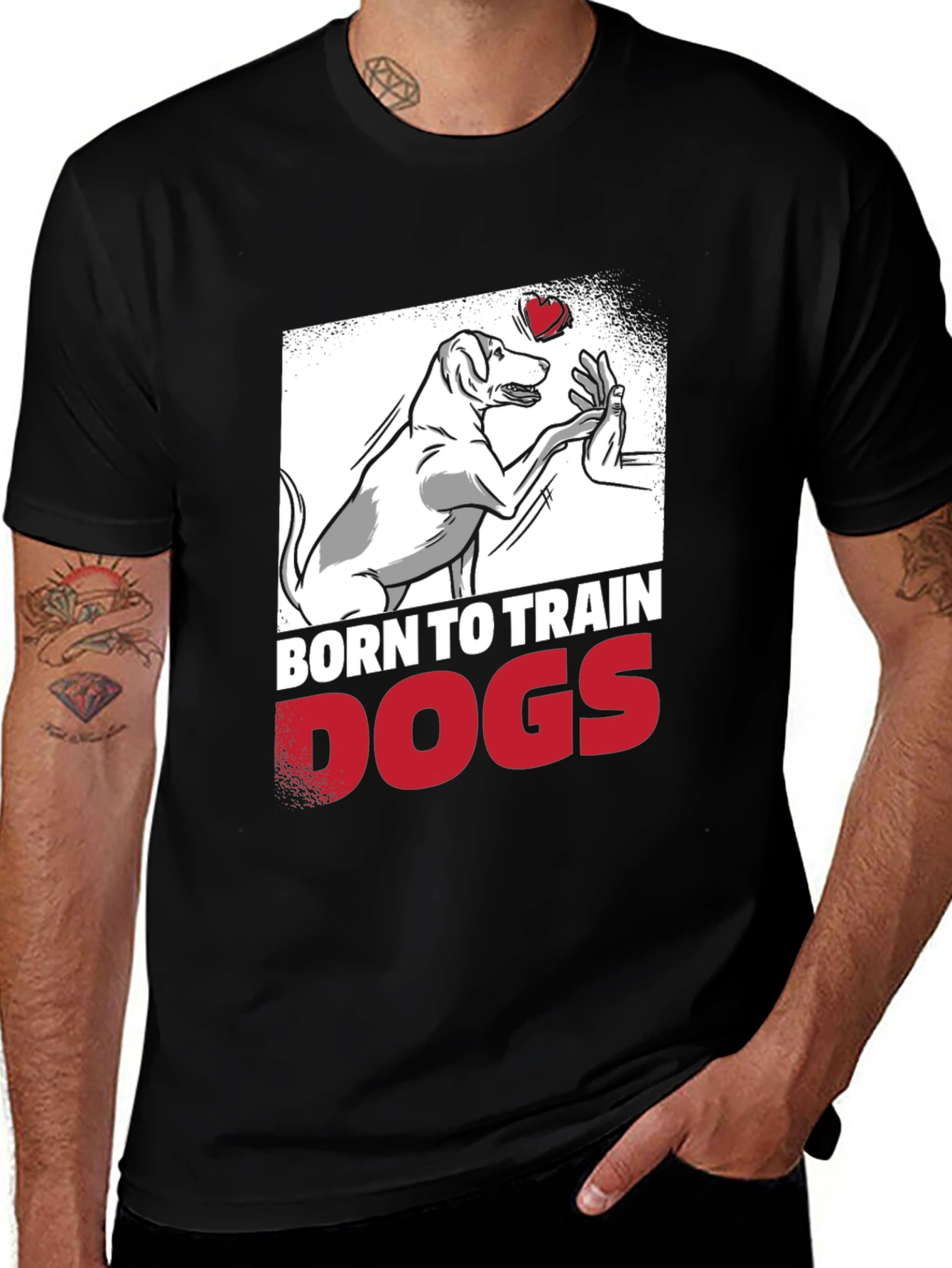 Born to Train Dogs Graphic Tee