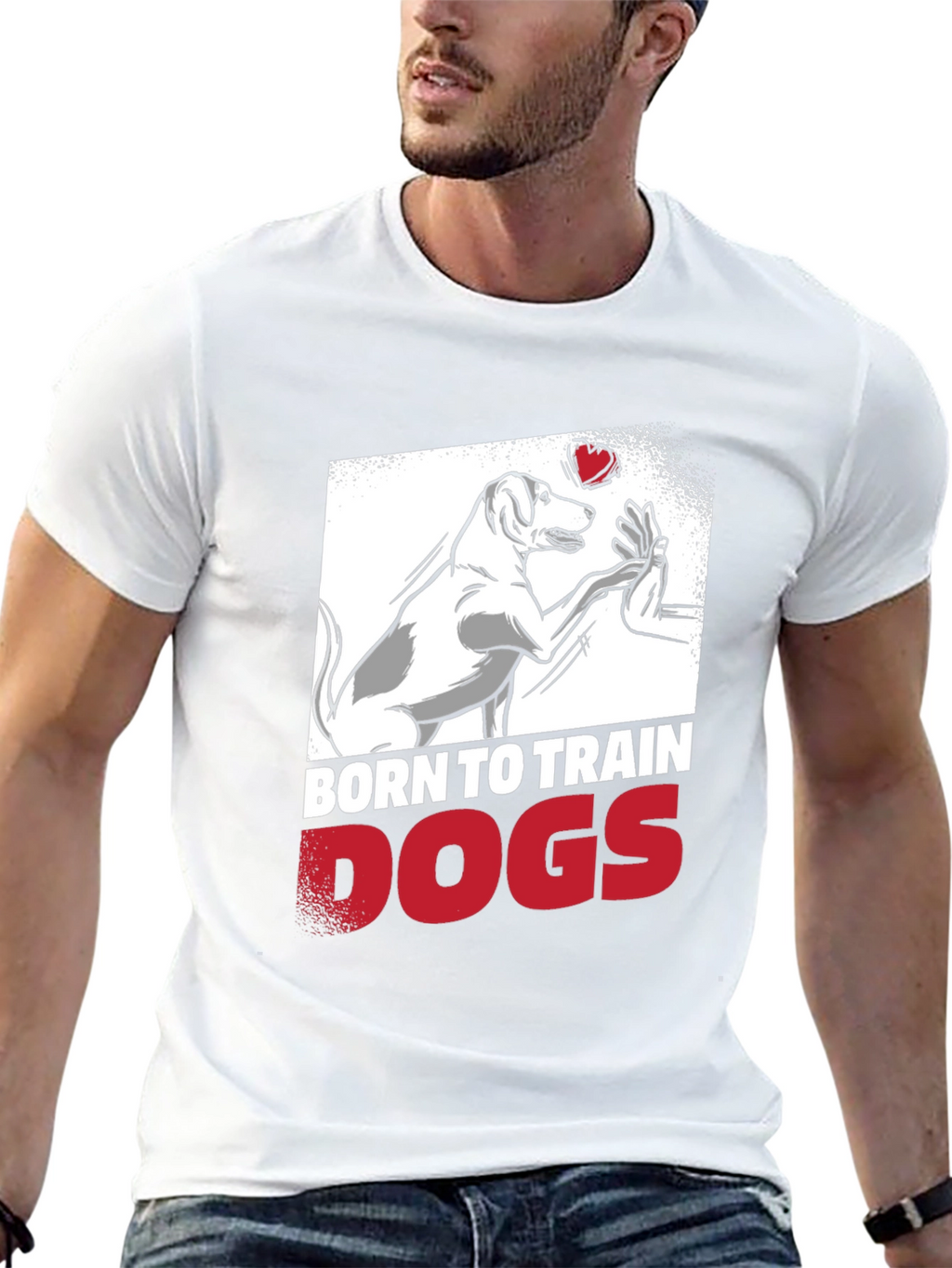 Born to Train Dogs Graphic Tee