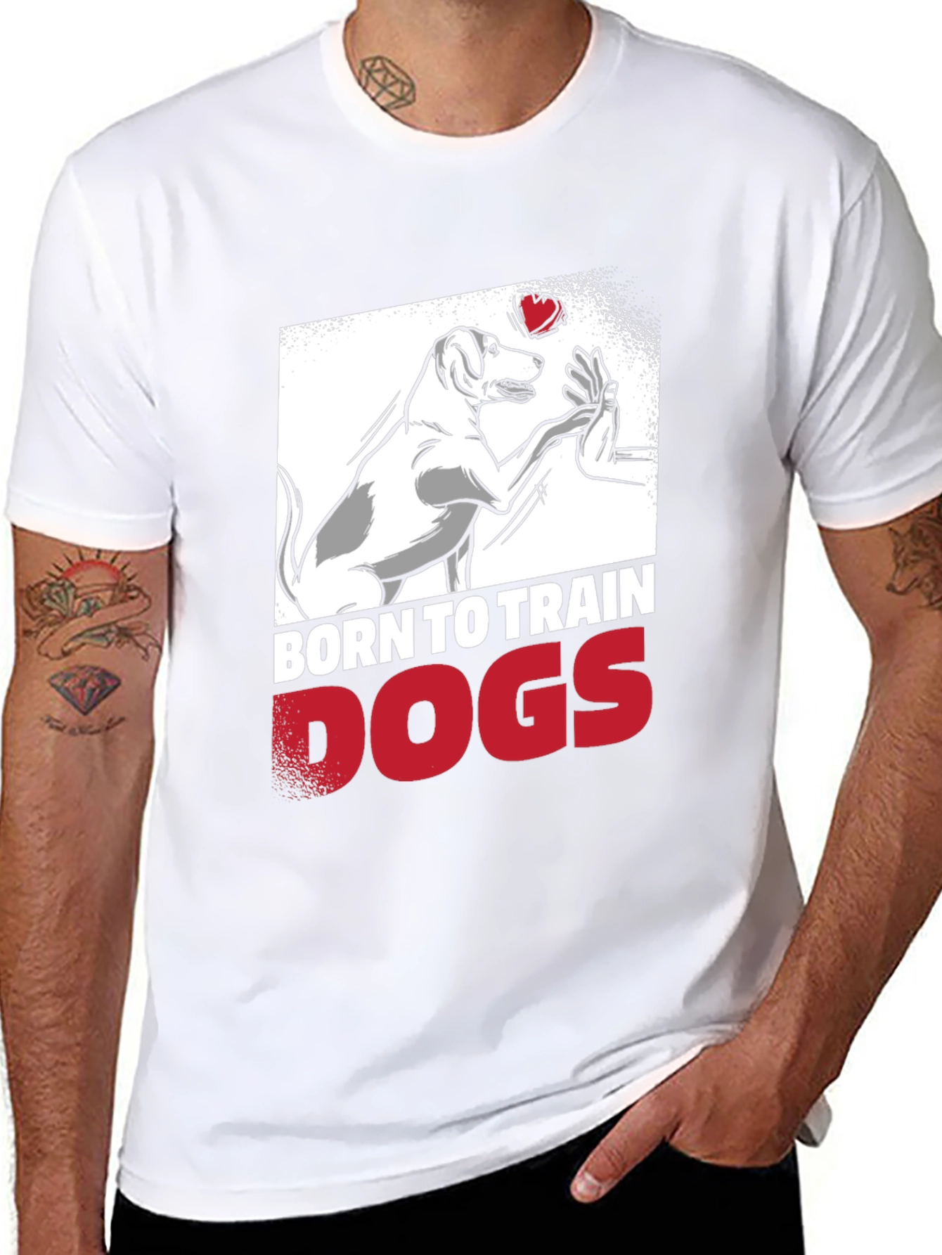 Born to Train Dogs Graphic Tee