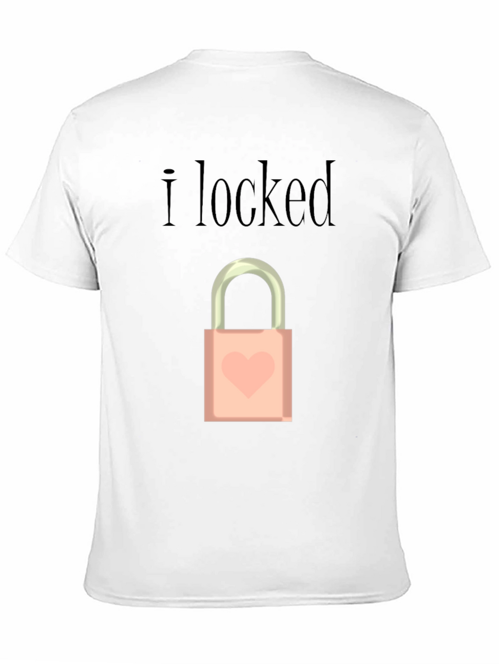 I Locked Heart Lock Graphic T-Shirt