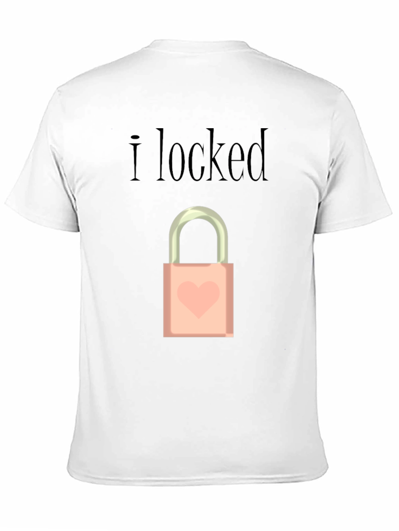 I Locked Heart Lock Graphic T-Shirt