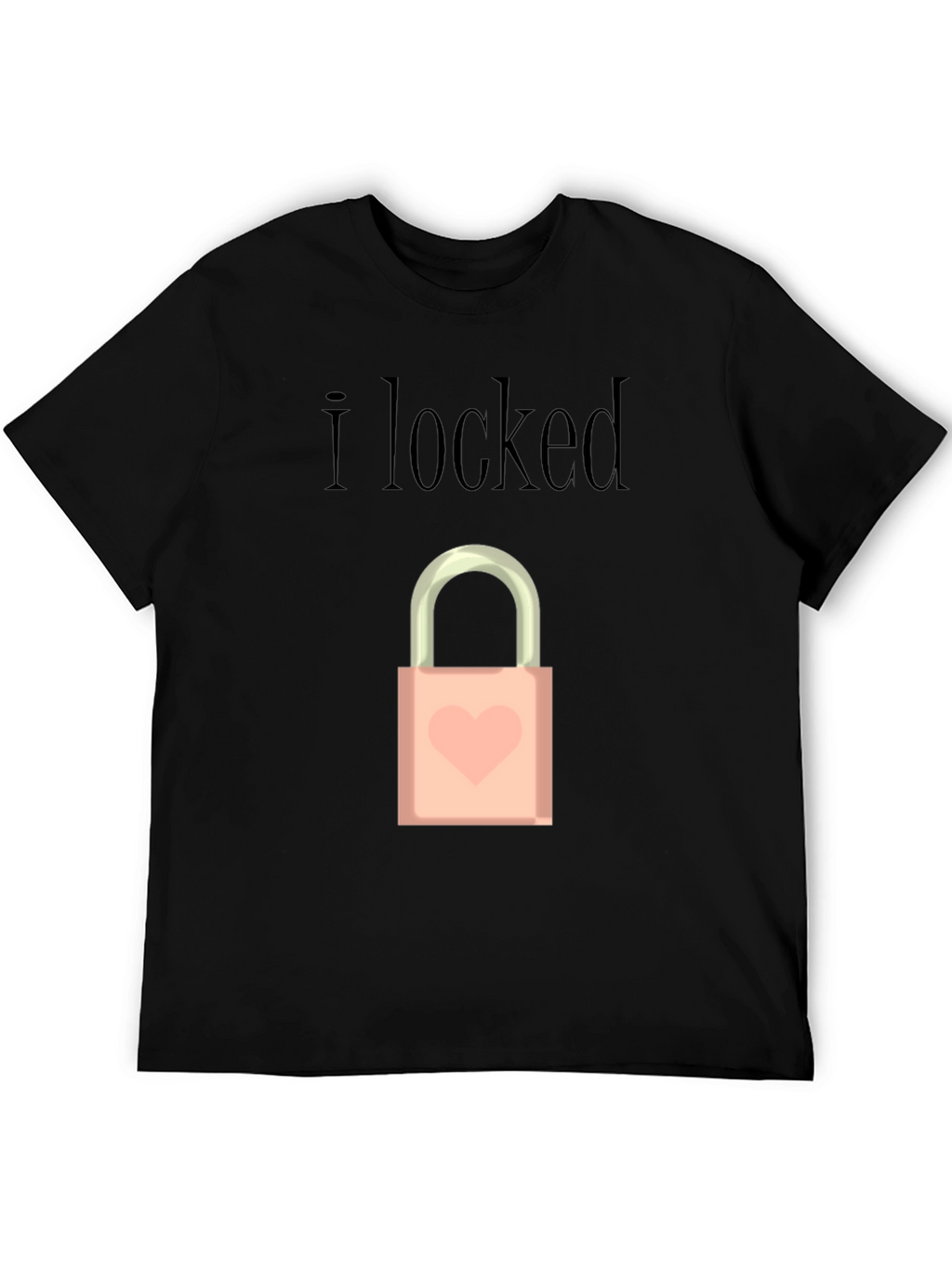 I Locked Heart Lock Graphic T-Shirt
