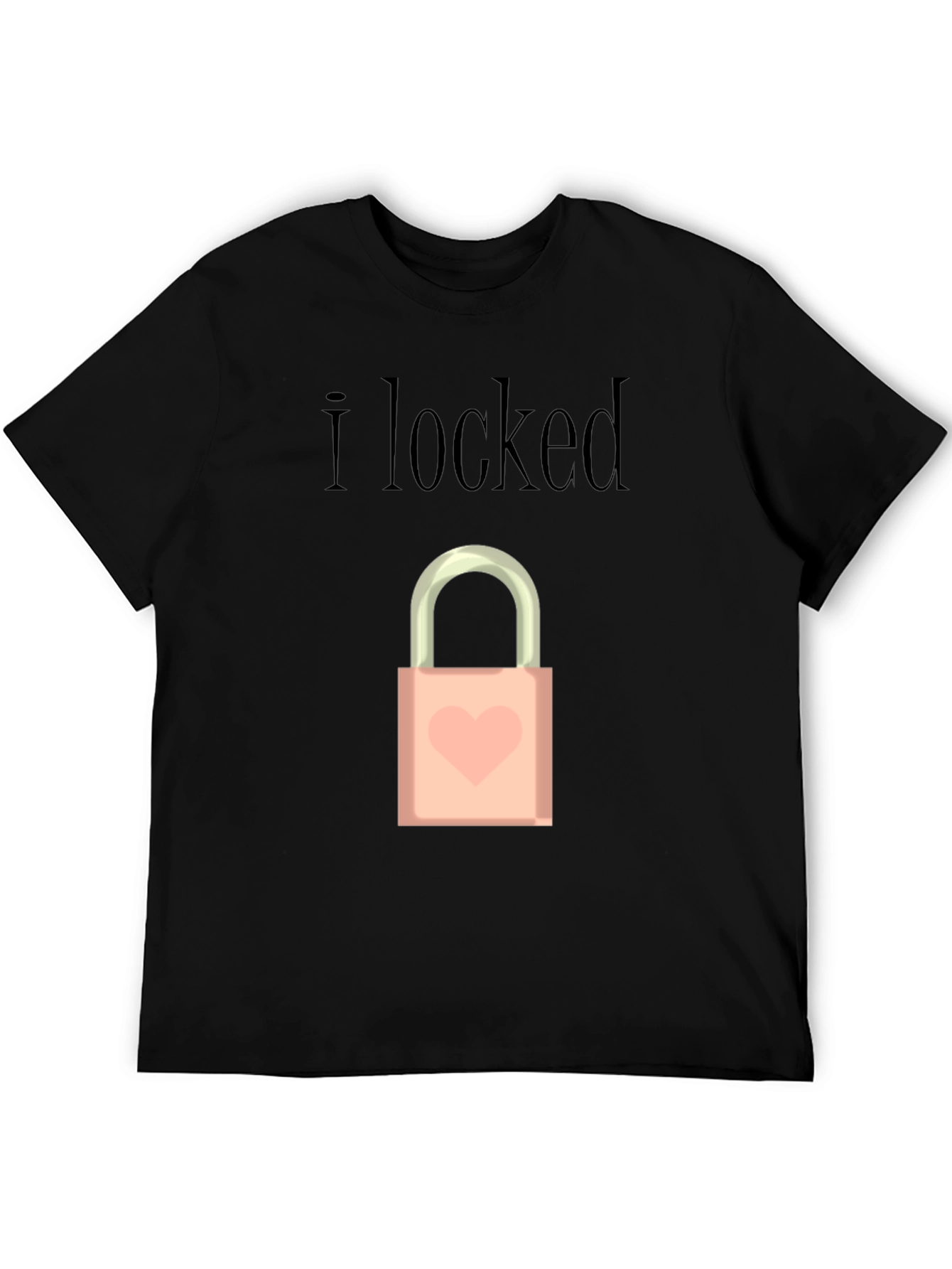 I Locked Heart Lock Graphic T-Shirt