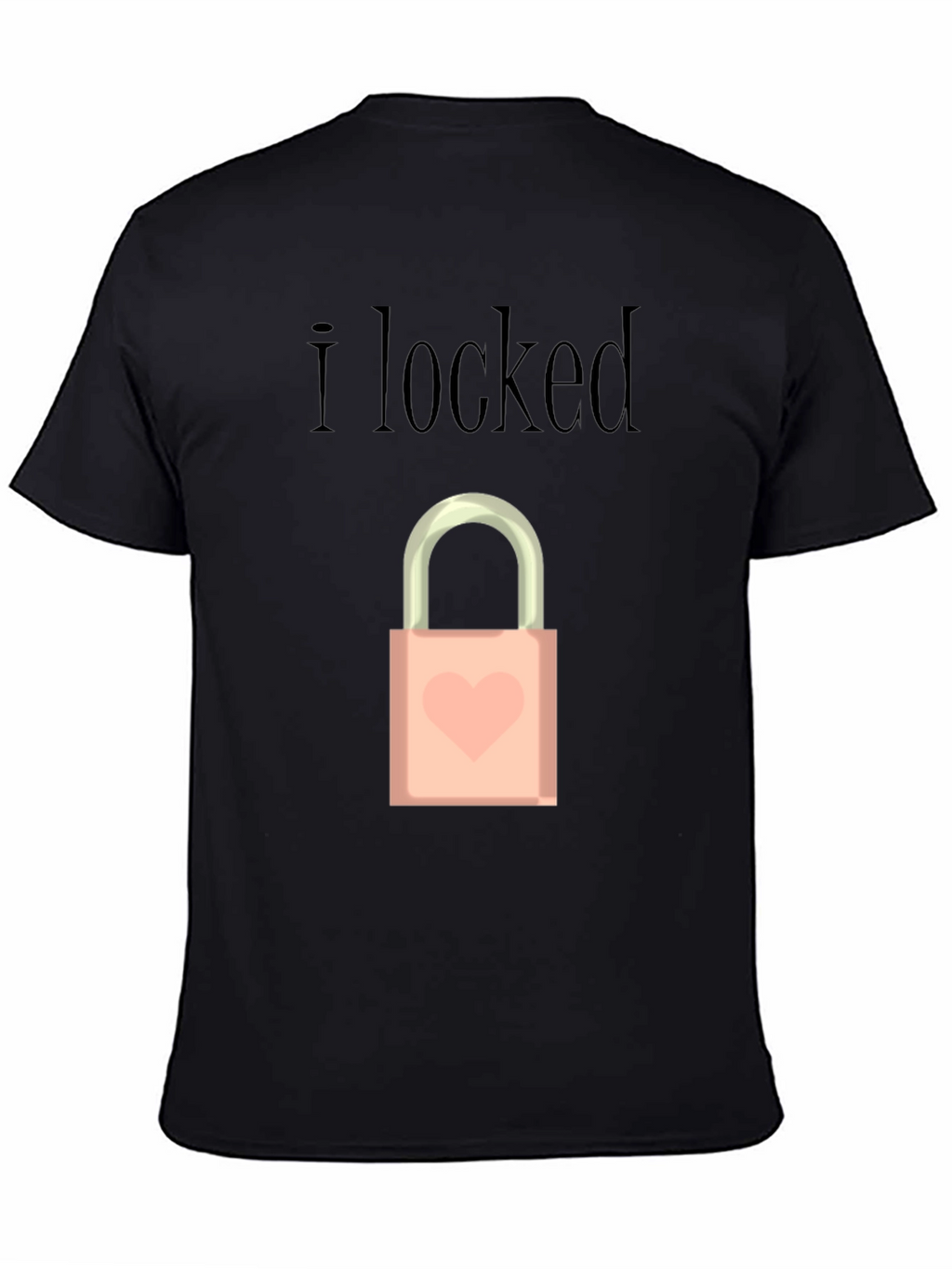 I Locked Heart Lock Graphic T-Shirt
