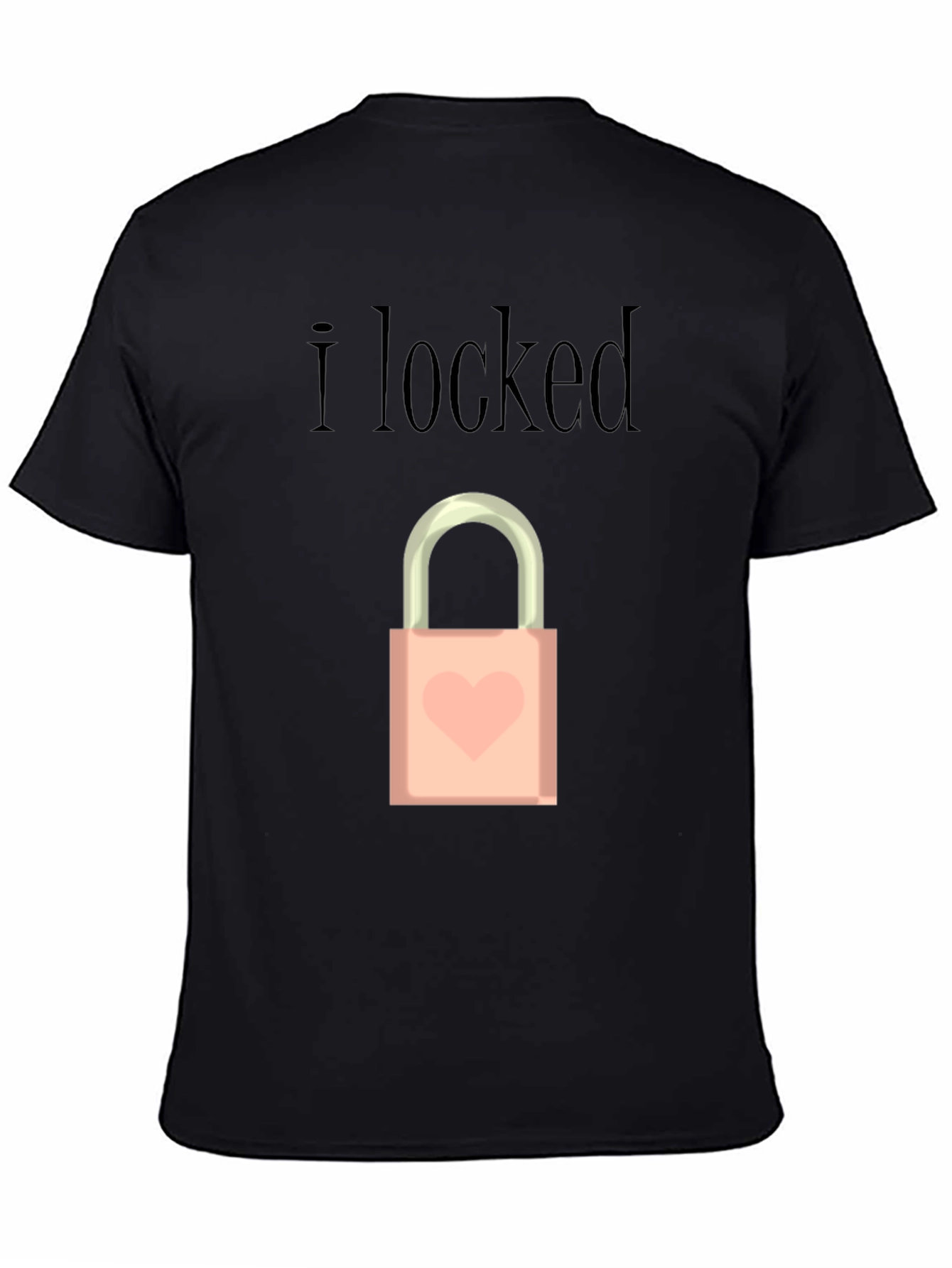 I Locked Heart Lock Graphic T-Shirt