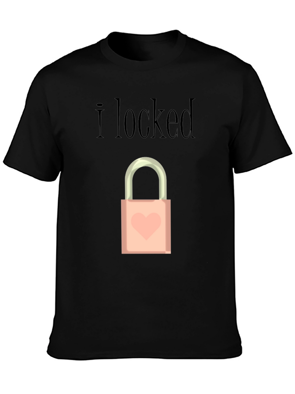 I Locked Heart Lock Graphic T-Shirt