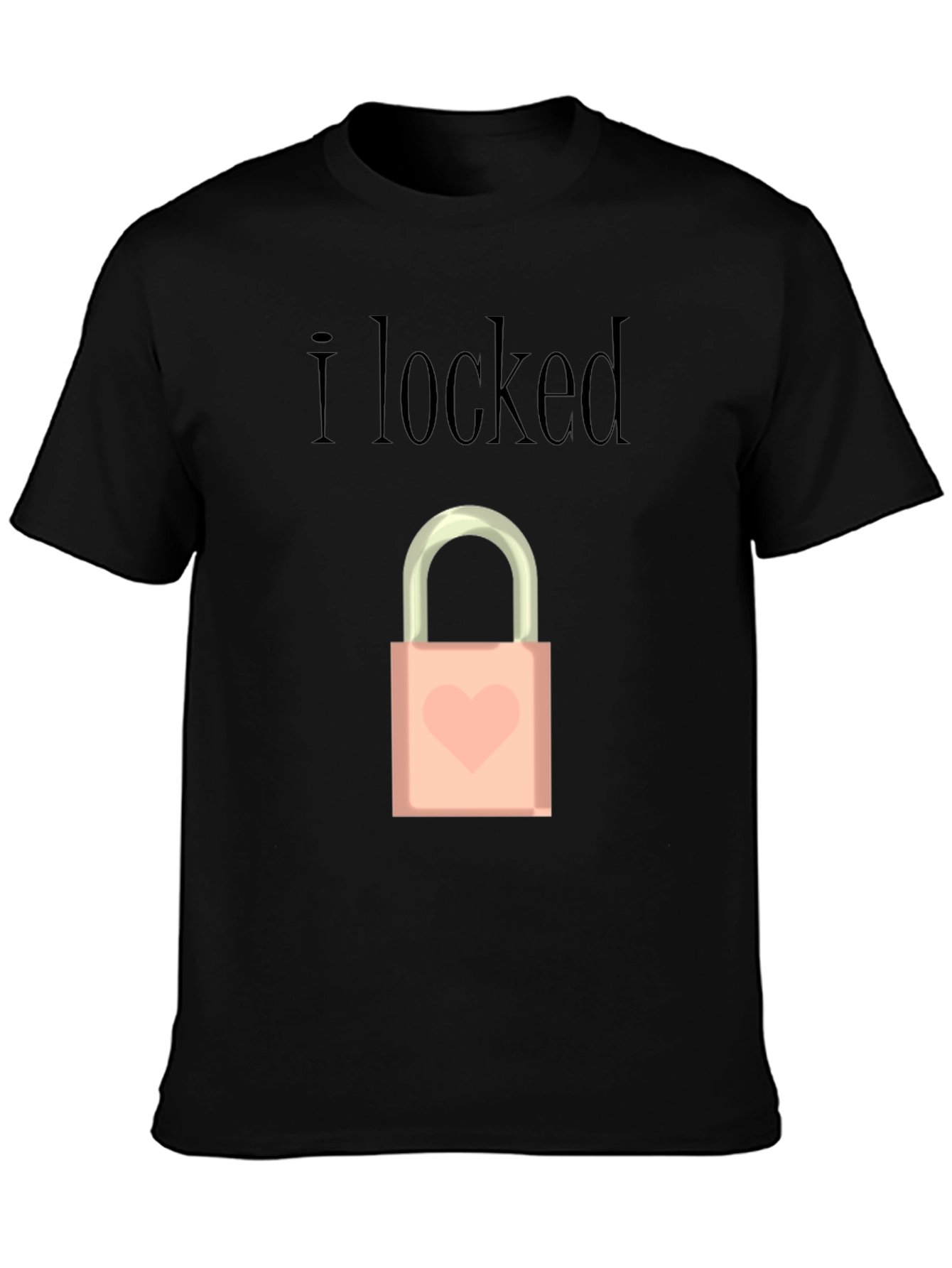 I Locked Heart Lock Graphic T-Shirt