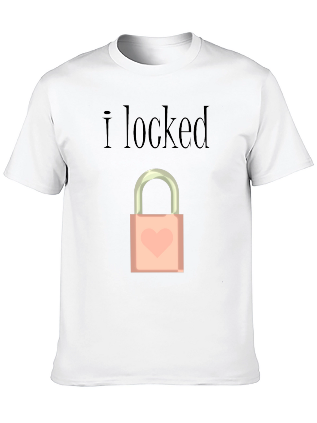 I Locked Heart Lock Graphic T-Shirt
