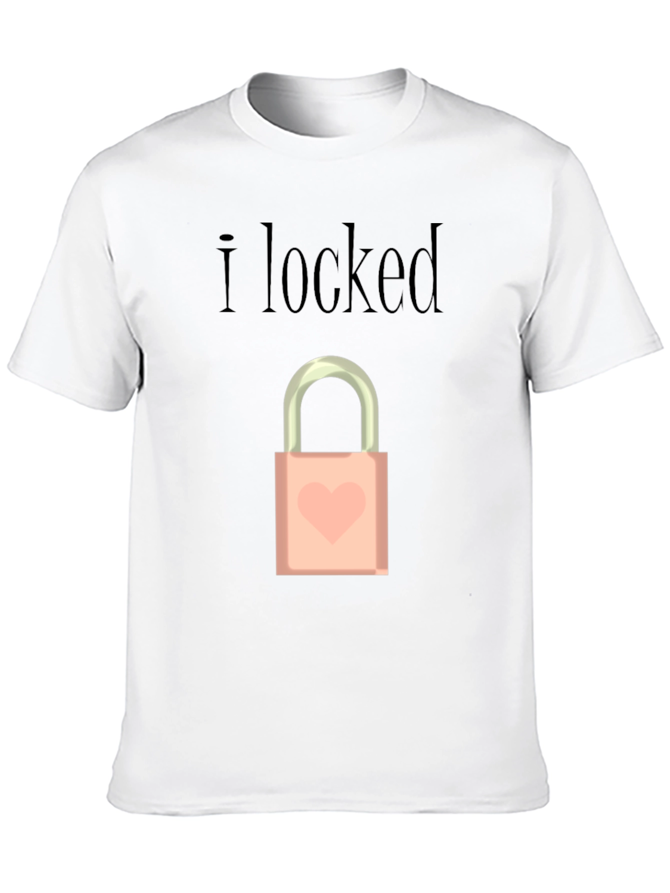 I Locked Heart Lock Graphic T-Shirt