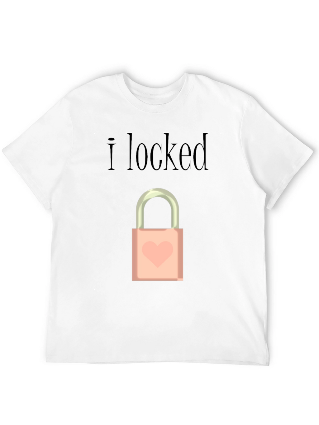 I Locked Heart Lock Graphic T-Shirt