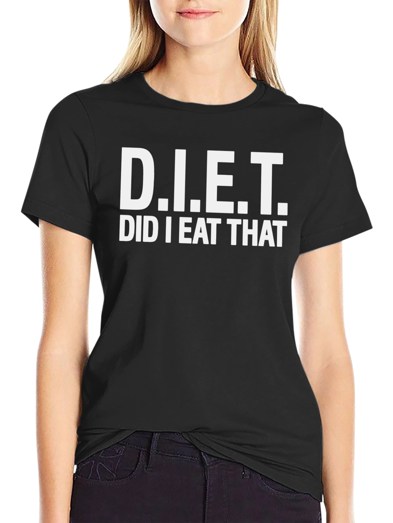 D.I.E.T. Did I Eat That Black Humor T-Shirt