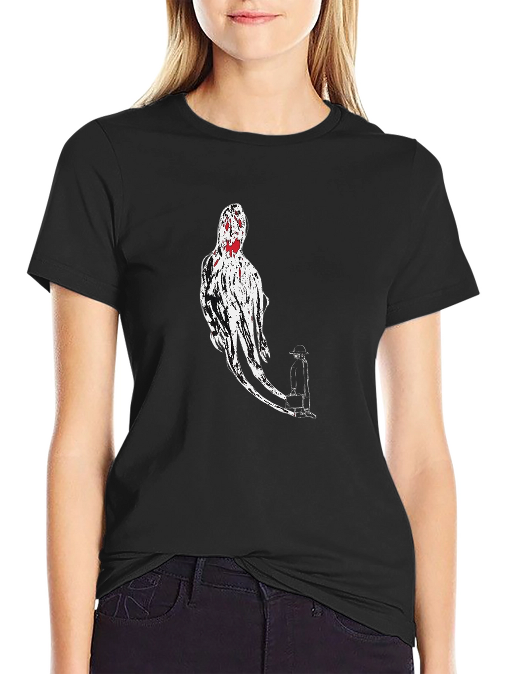 Ghost Graphic Black T-Shirt