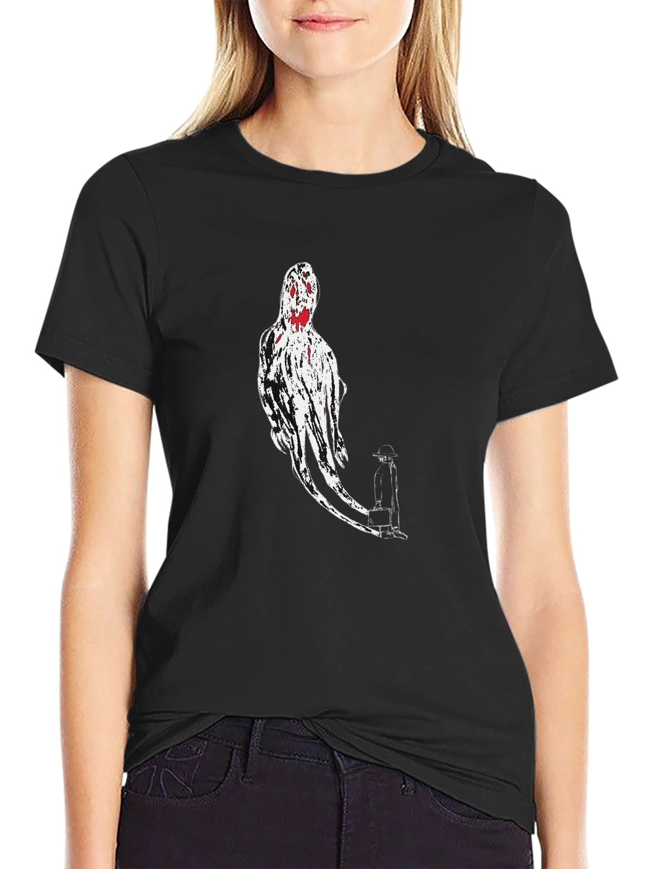 Ghost Graphic Black T-Shirt